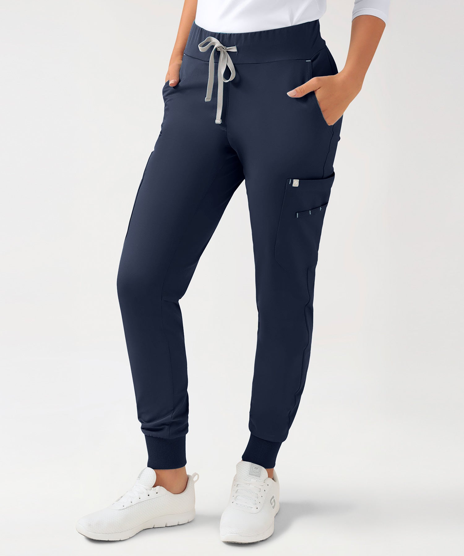Damen Modell KAERE Hose in der Farbe navy