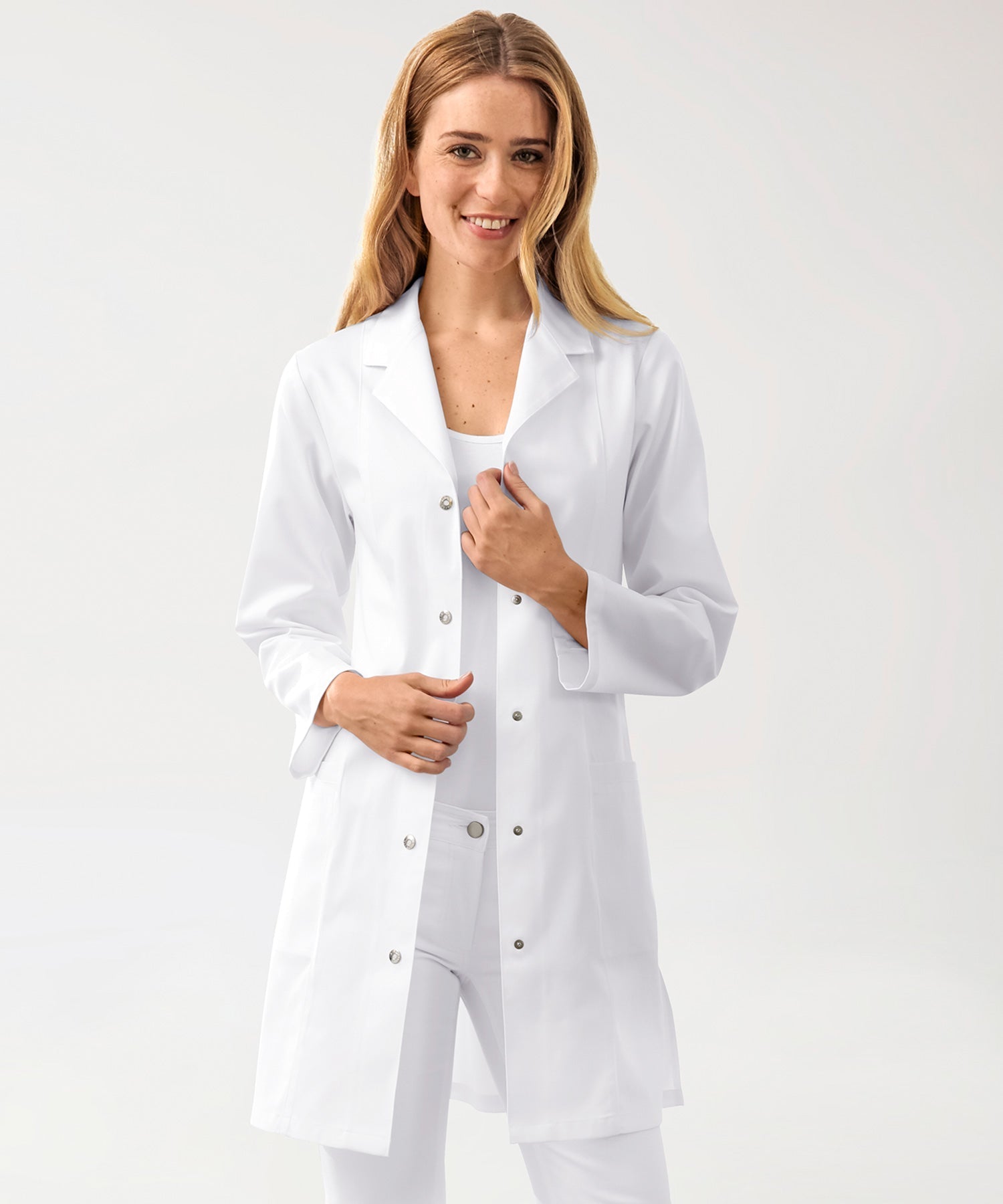 Damen Modell Mantel in der Farbe weiss