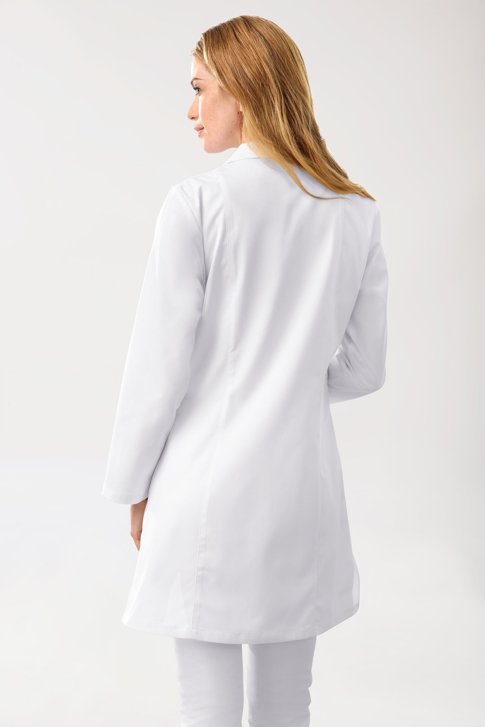 Kurzmantel Damen - Reverskragen weiß