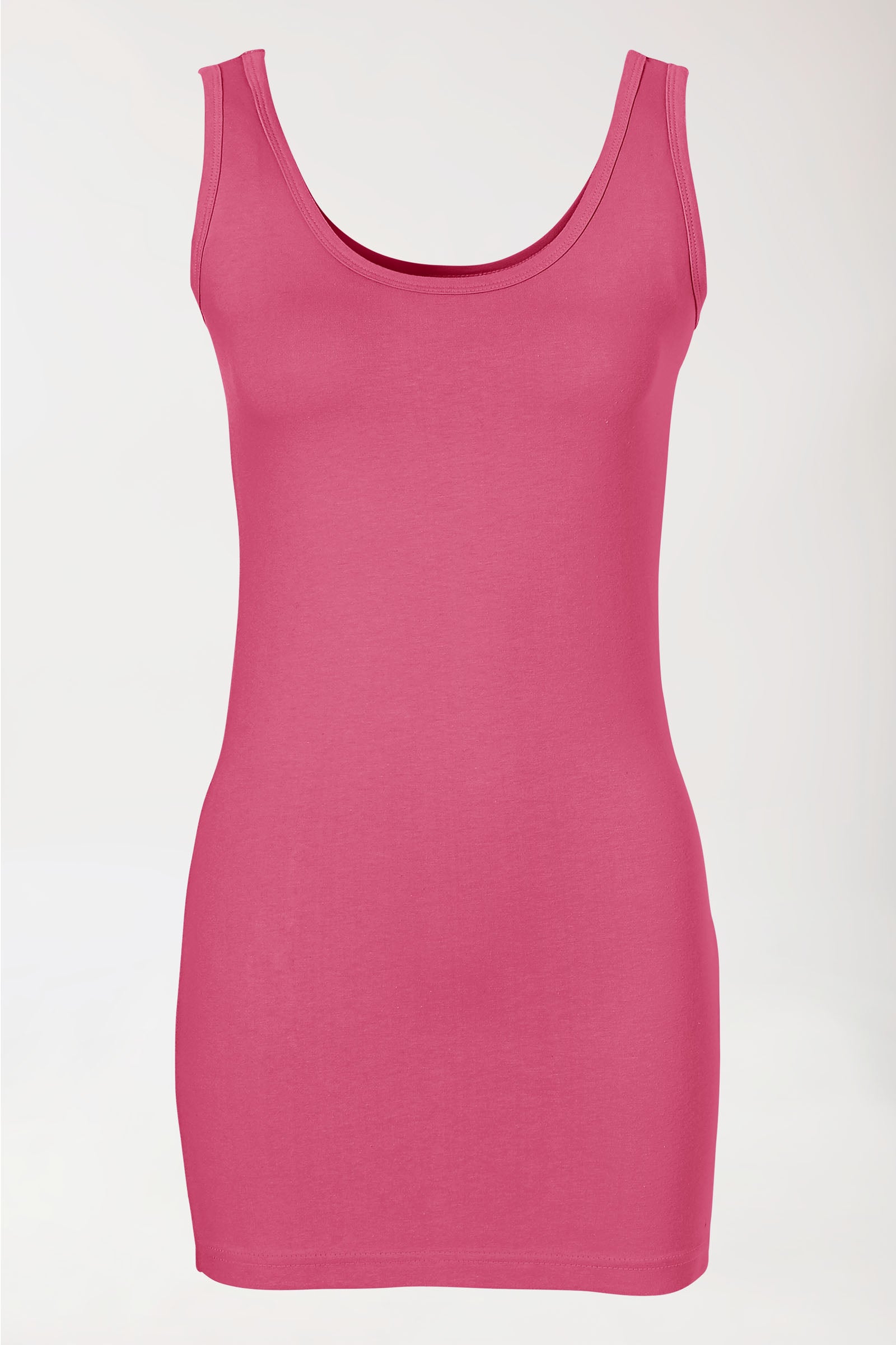 Longtop für Damen Rosenholz Rundhals, Rückansicht