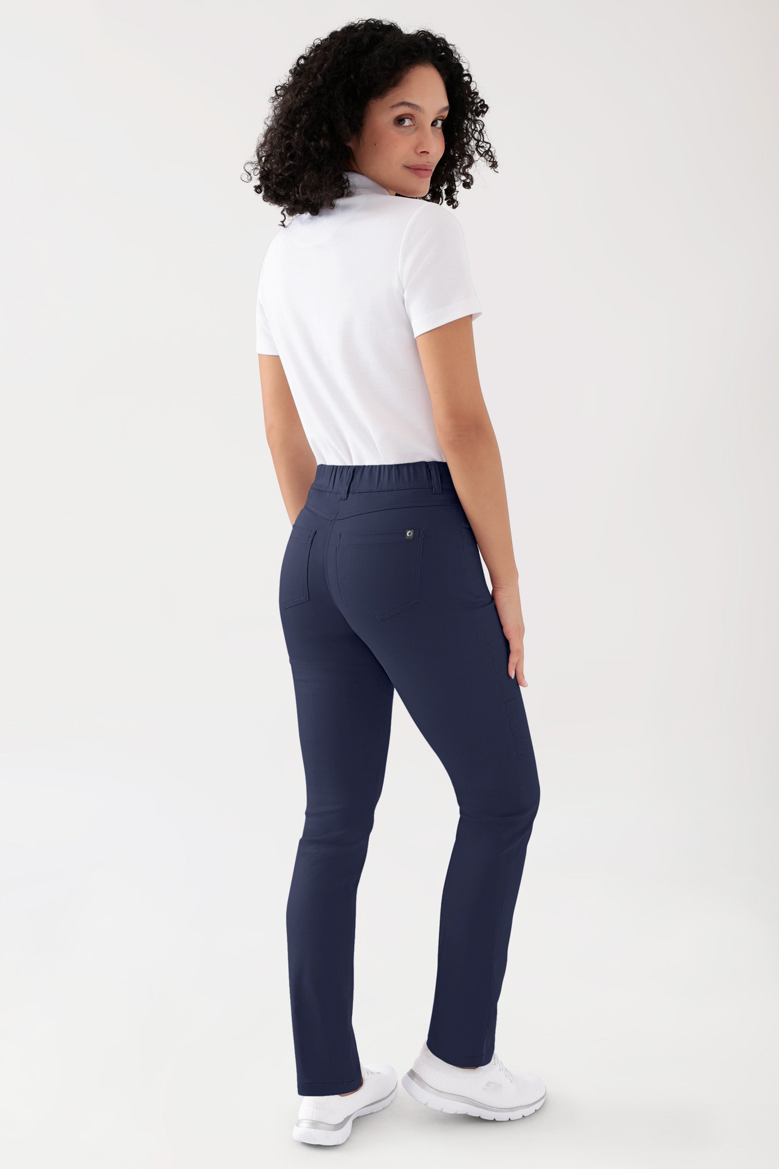 COMFY FLEX 5-Pocket Hose Damen - gerades Bein navy