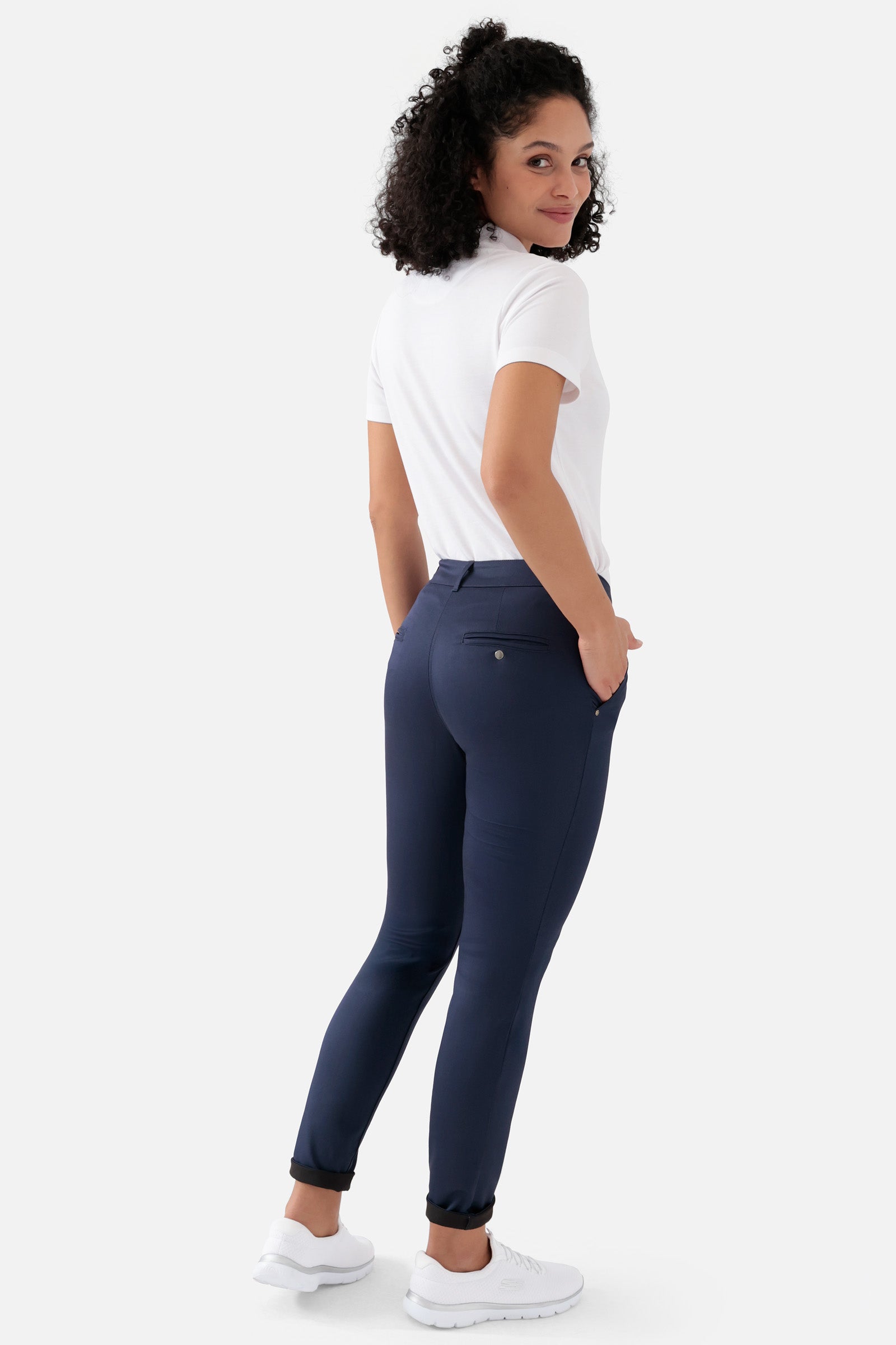 COMFY FLEX Hose Damen - Chino Style navy