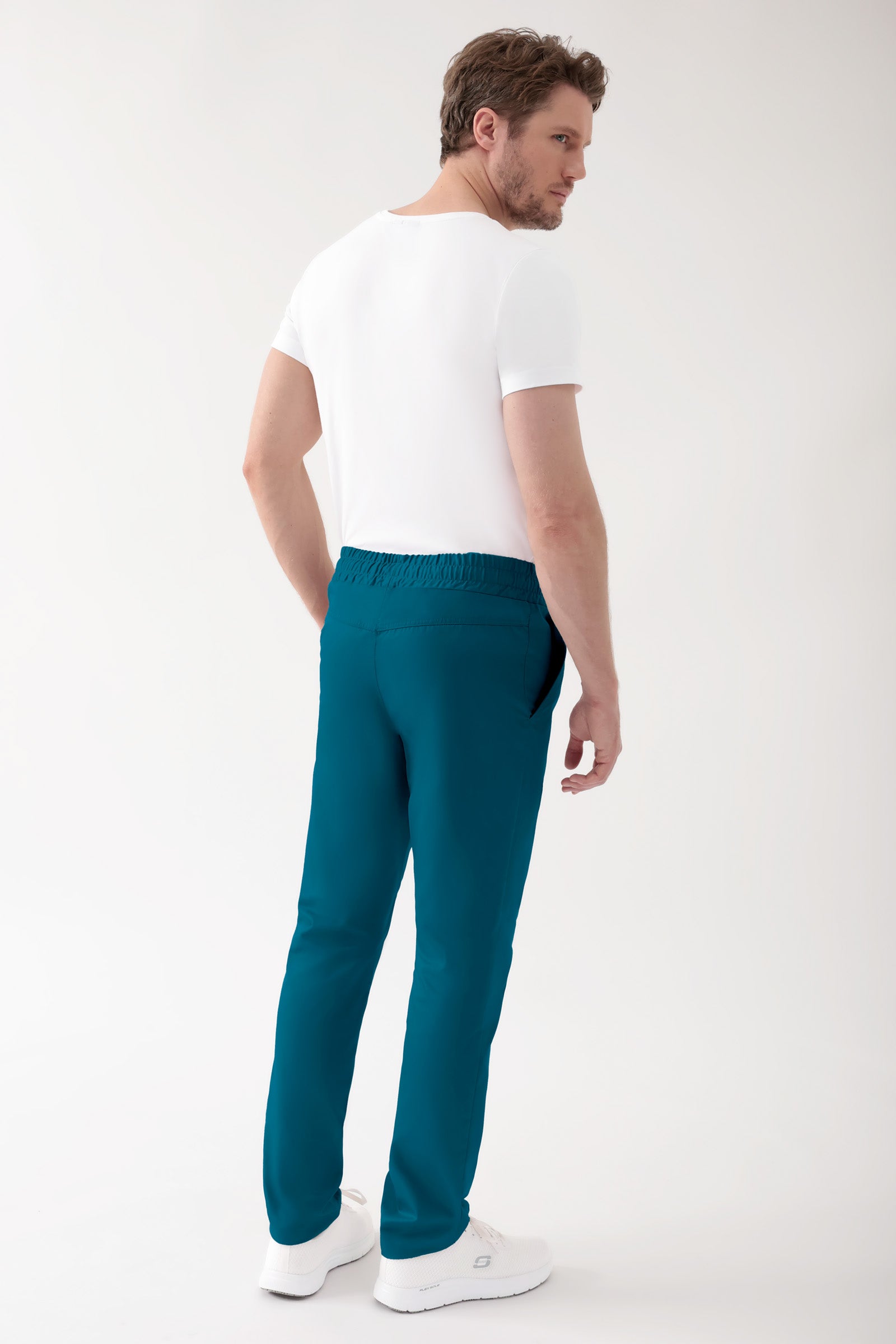 CORE Hose Unisex - hoher Bund petrol, Rückansicht