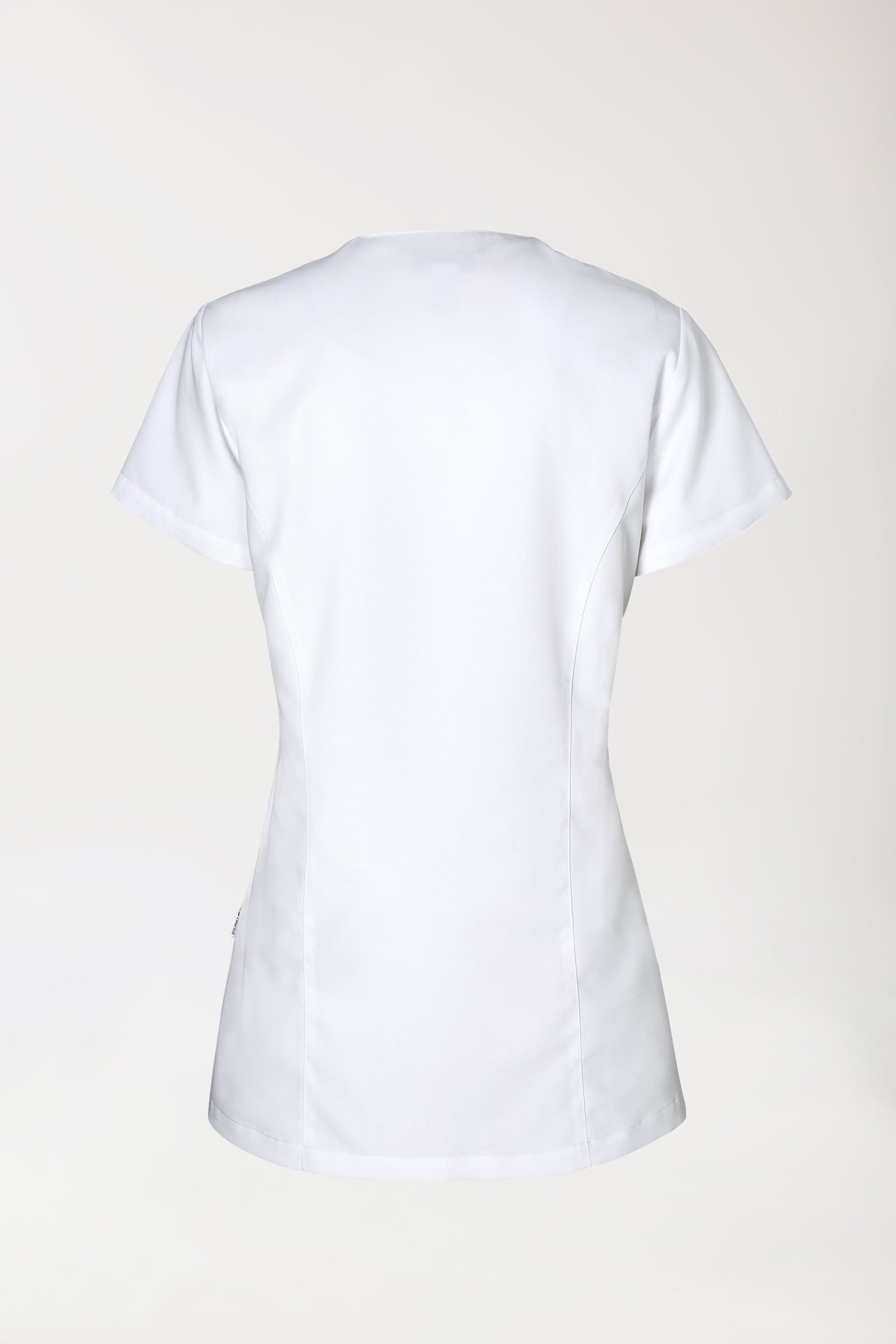 GREEN Kasack Damen - geknöpft weiß, Rückansicht