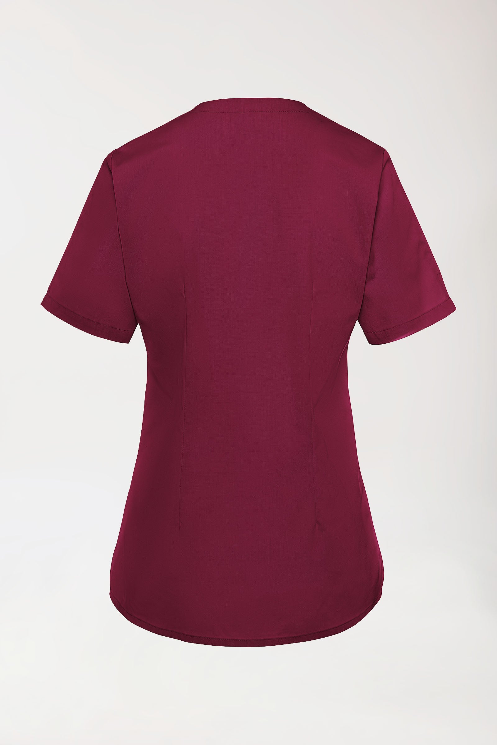 Stretch Schlupfkasack Damen - V-Ausschnitt bordeaux