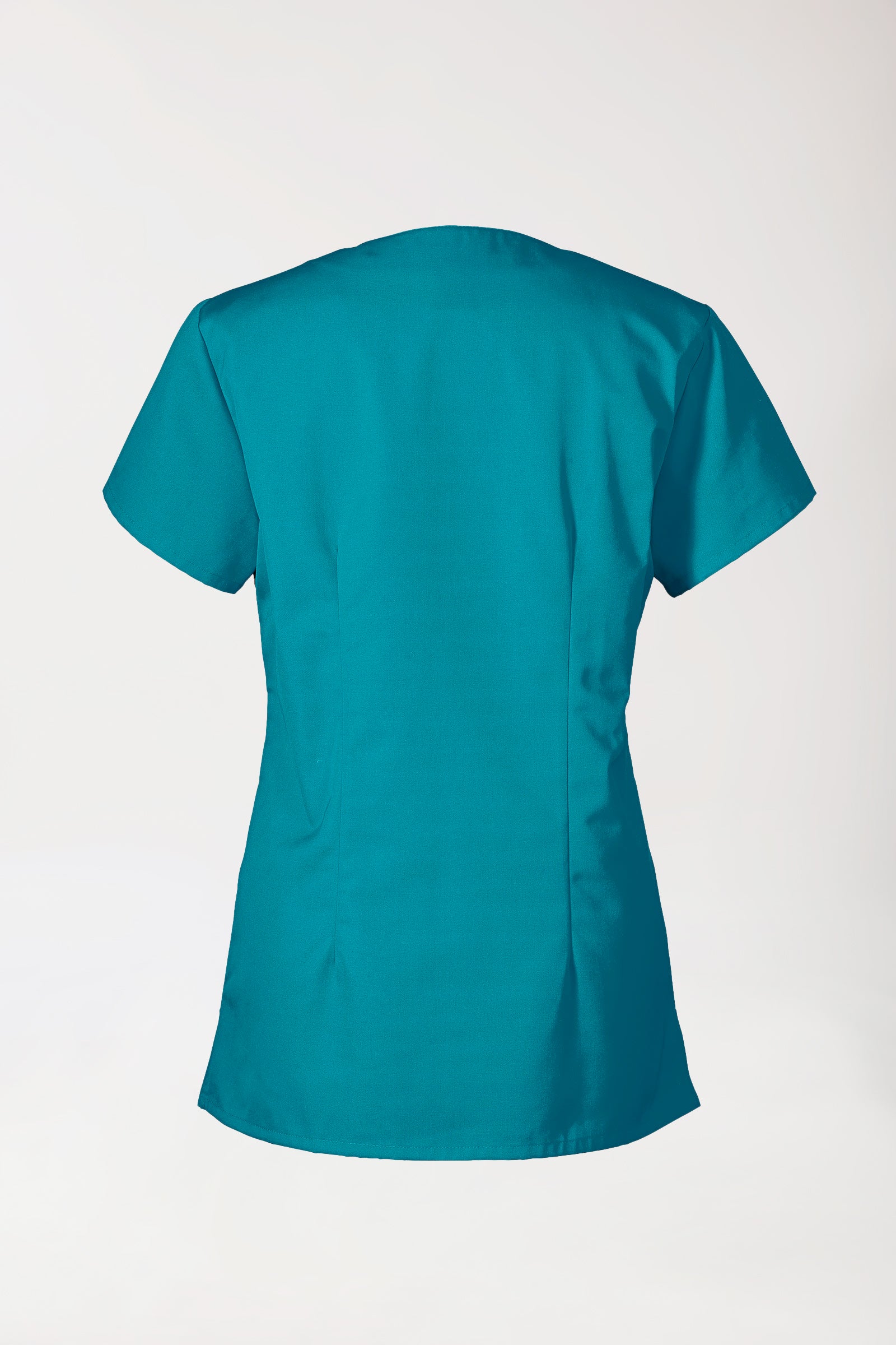 JUST STRONG Schlupfkasack Damen - eckiger Ausschnitt petrol, Rückansicht