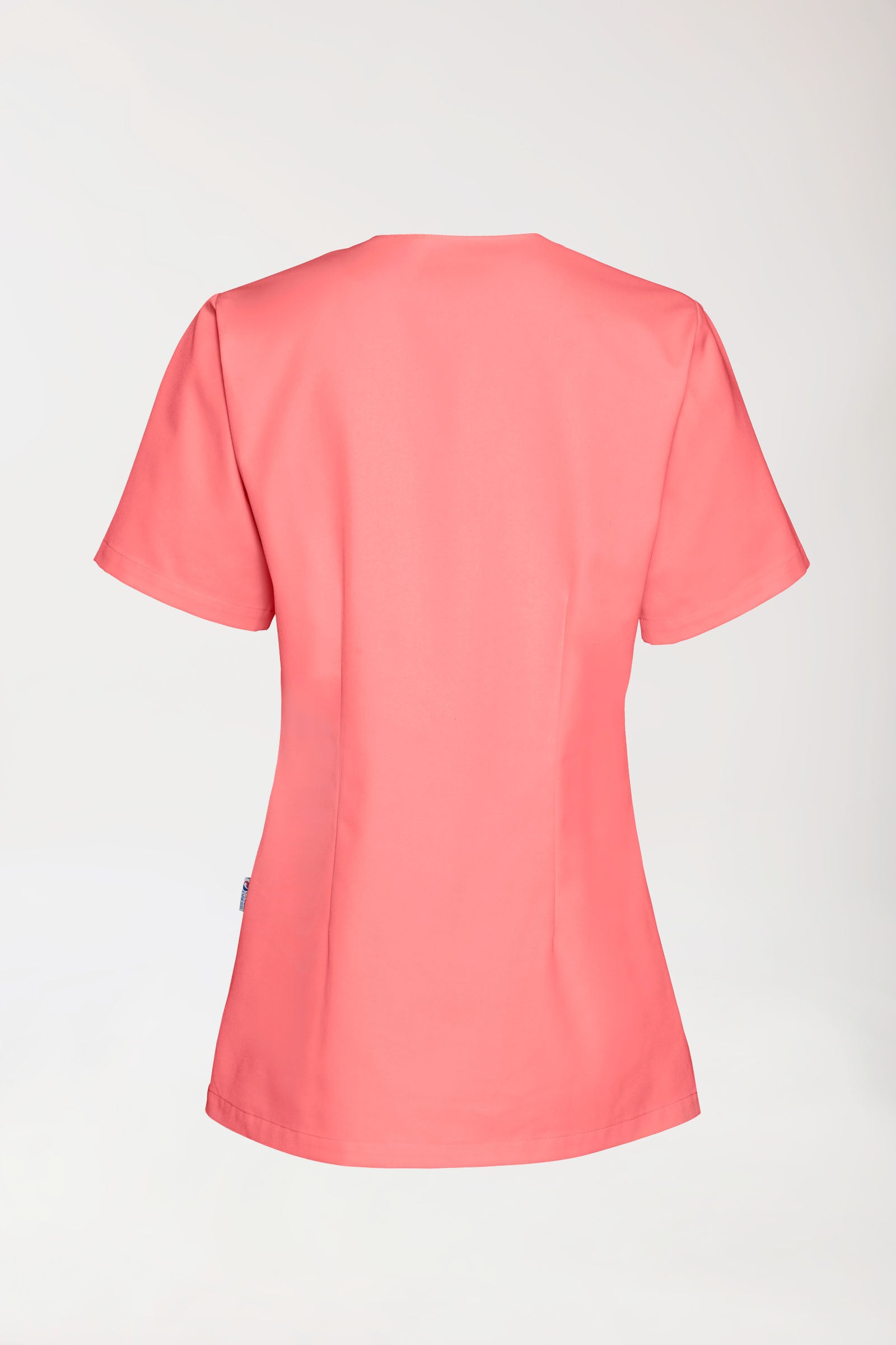 JUST STRONG Schlupfkasack Damen - V-Ausschnitt pfirsichrosa, Rückansicht