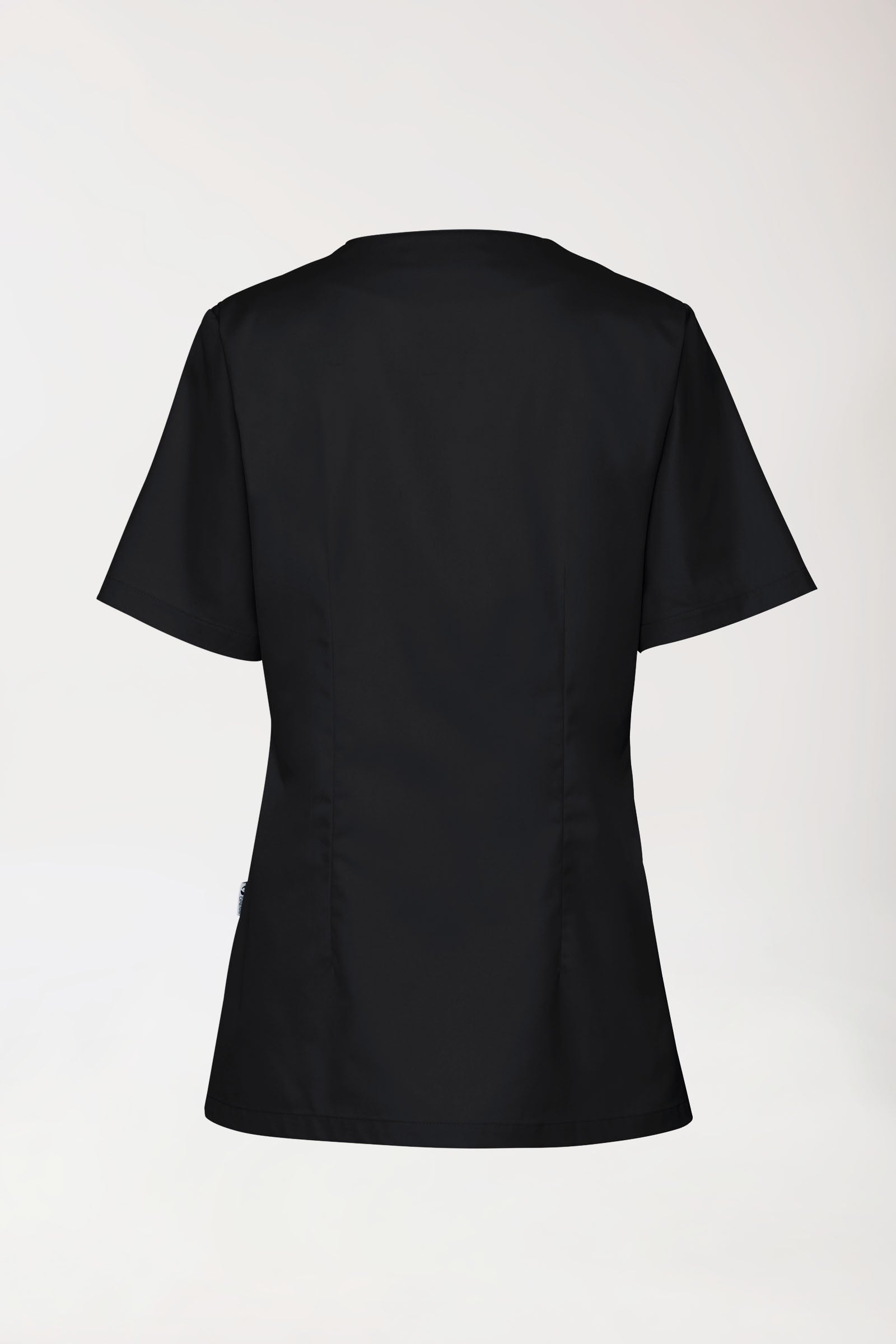 CORE Schlupfkasack Damen - Herzausschnitt schwarz, Rückansicht