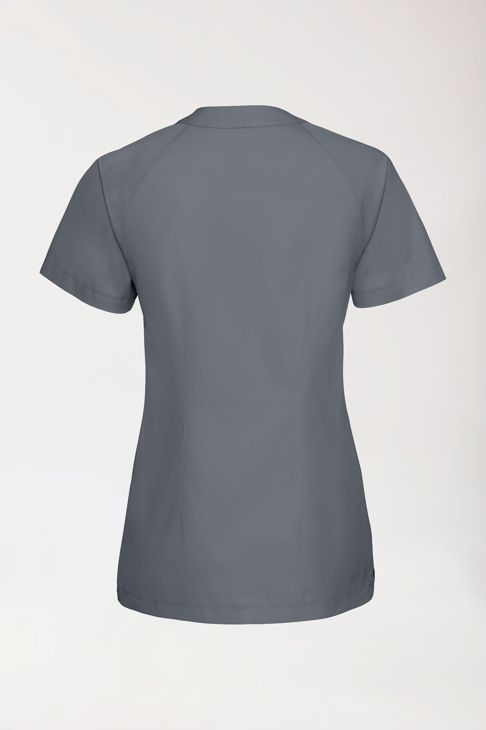 DER Kasack-Kasack Damen - V-Ausschnitt steingrau, Rückansicht