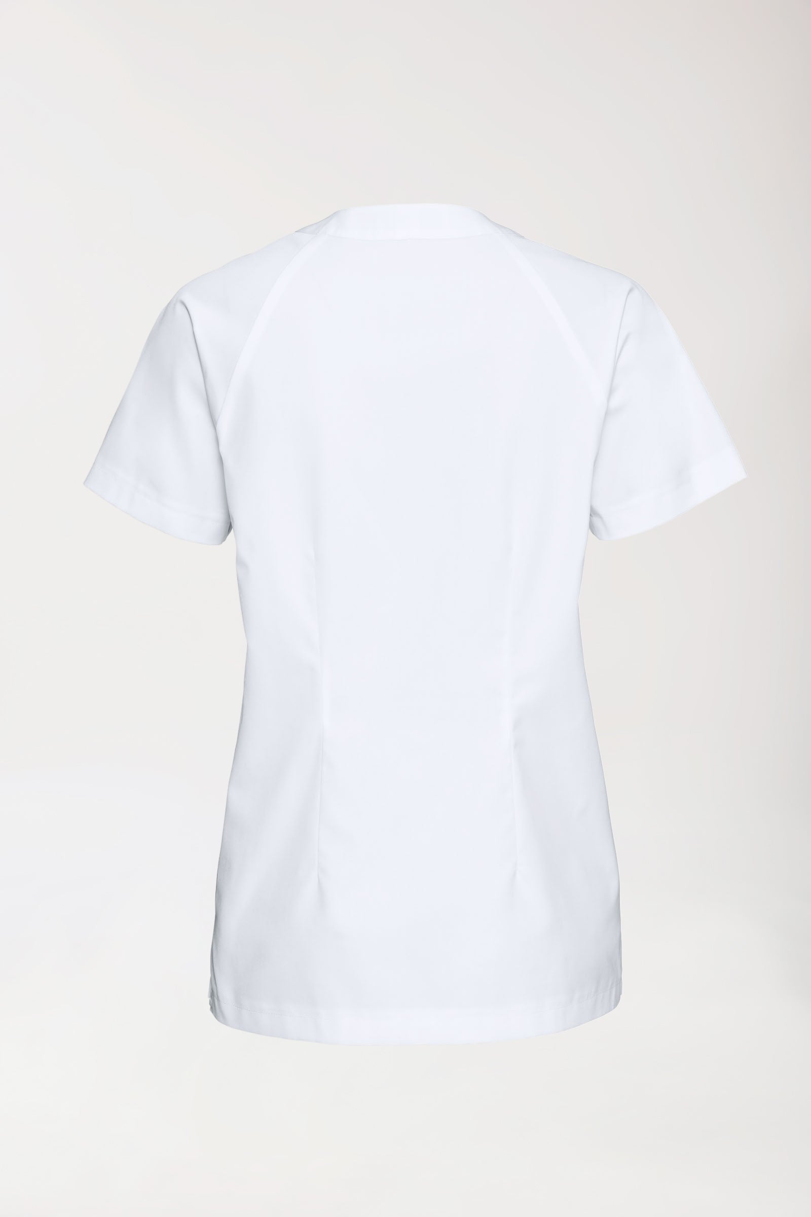 DER Kasack-Kasack Damen - V-Ausschnitt weiß, Rückansicht