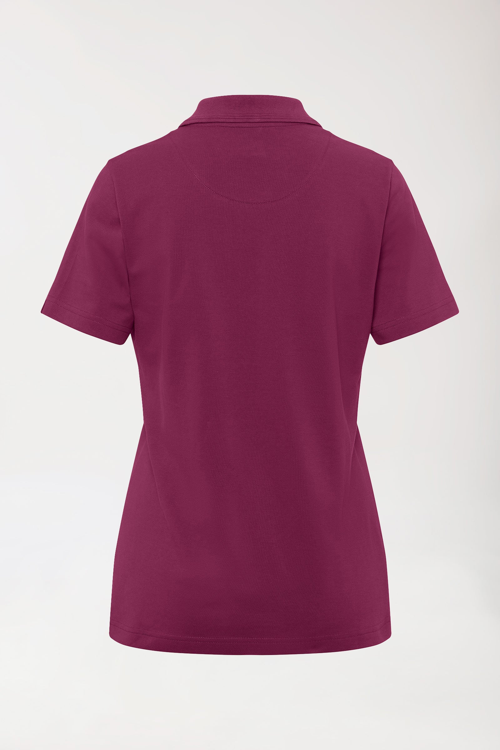 COMFY FLEX Stretch Shirt Damen - Polokragen berry, Rückansicht
