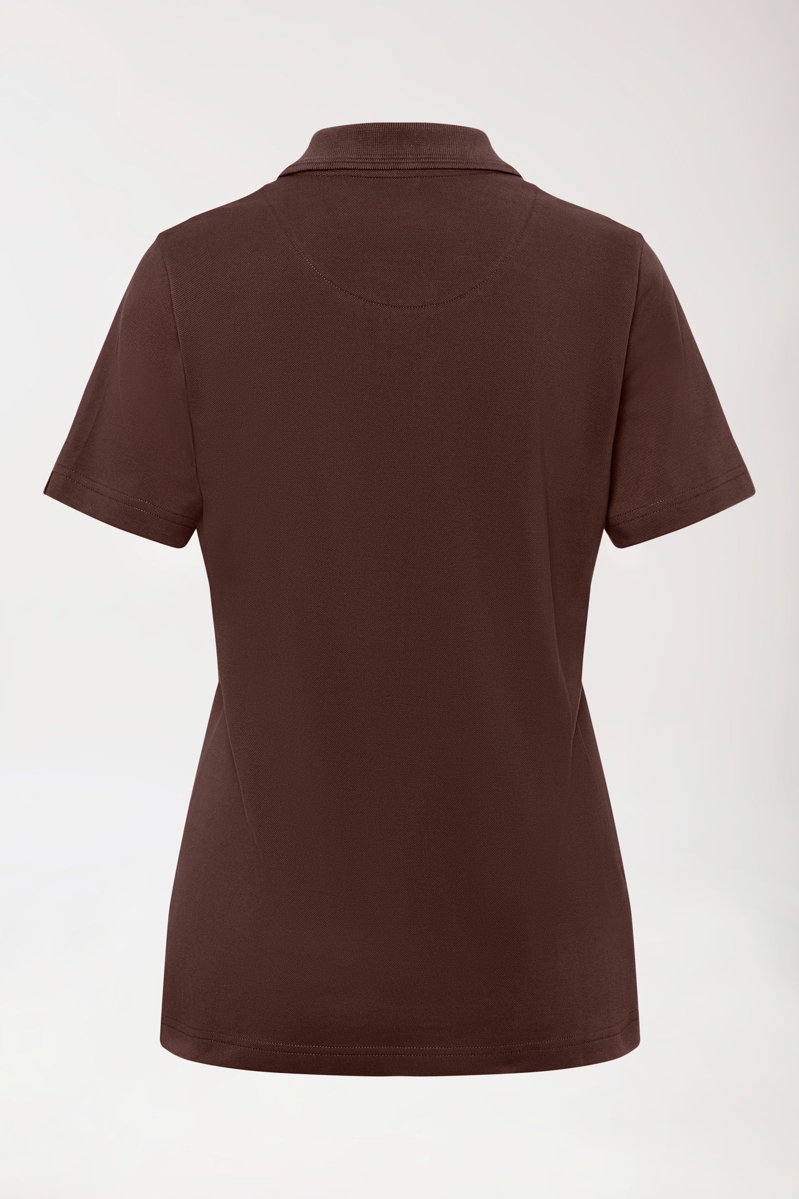 COMFY FLEX Stretch Shirt Damen - Polokragen coffee, Rückansicht
