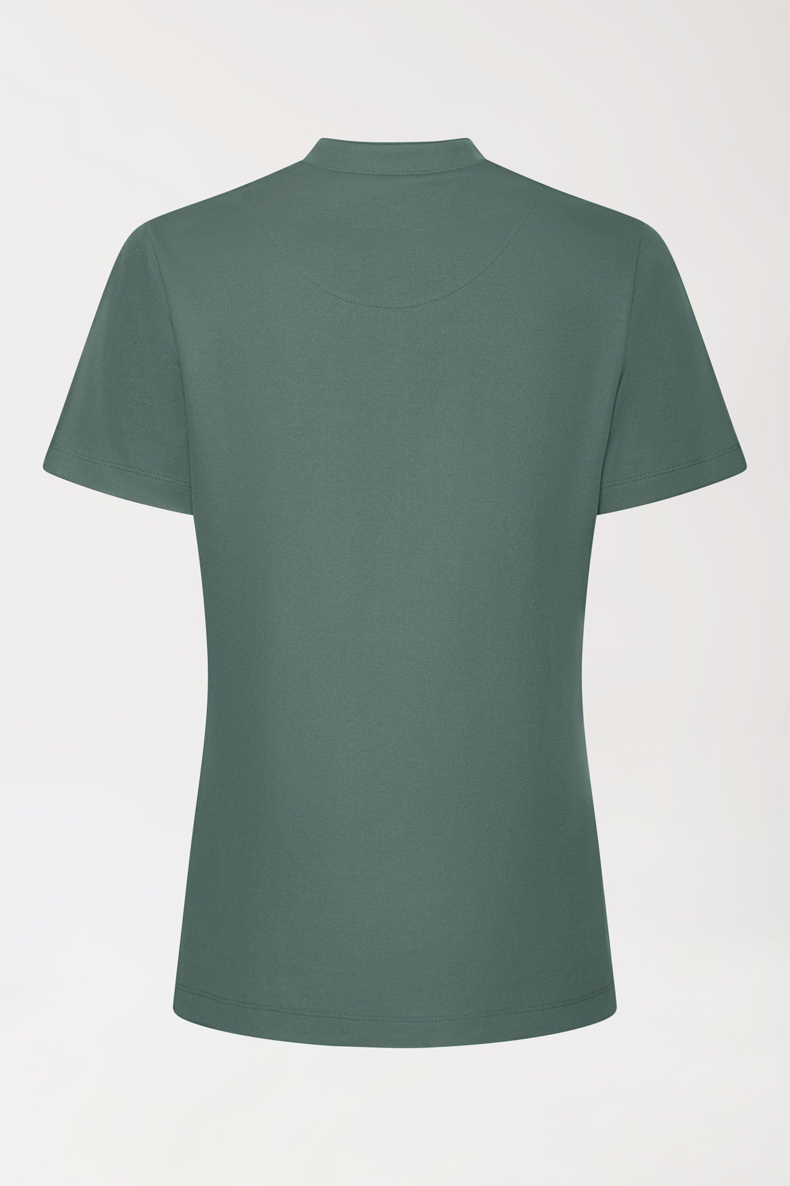 COMFY FLEX Stretch Shirt Damen - Stehkragen dunkelgrün