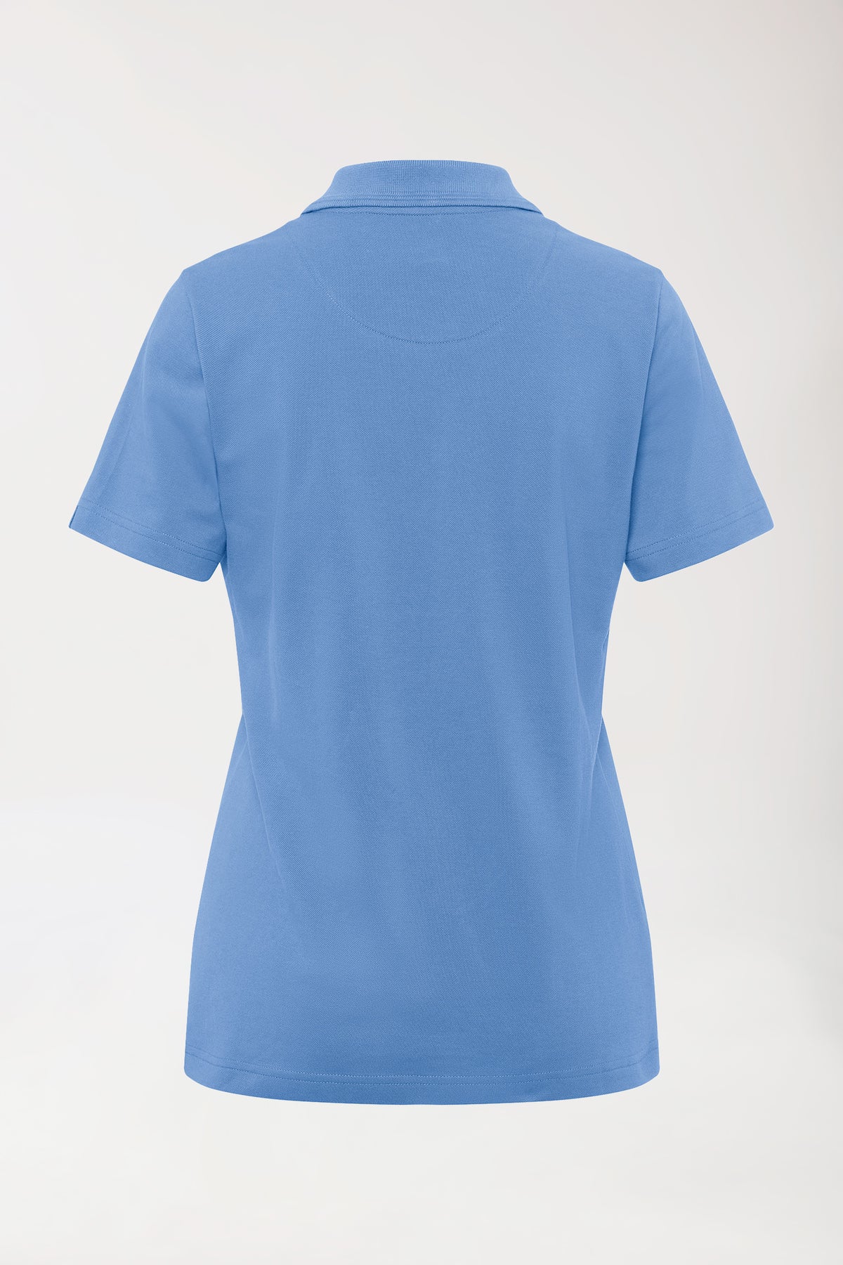 COMFY FLEX Stretch Shirt Damen - Polokragen himmelblau