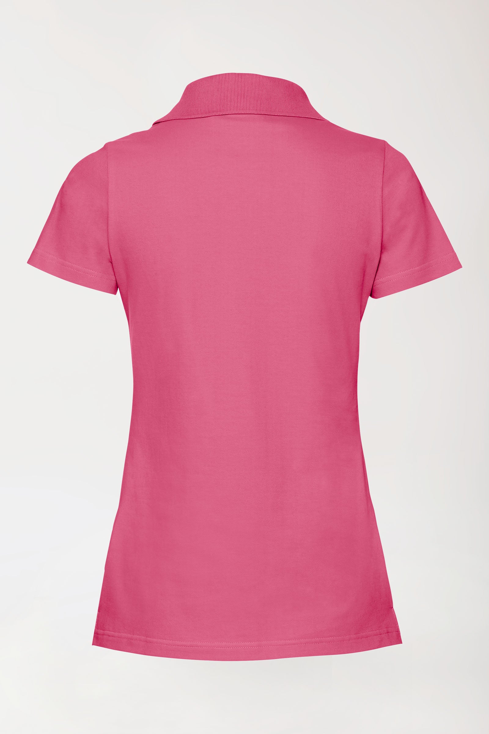 Stretch Shirt Damen - Polokragen rosenholz, Rückansicht