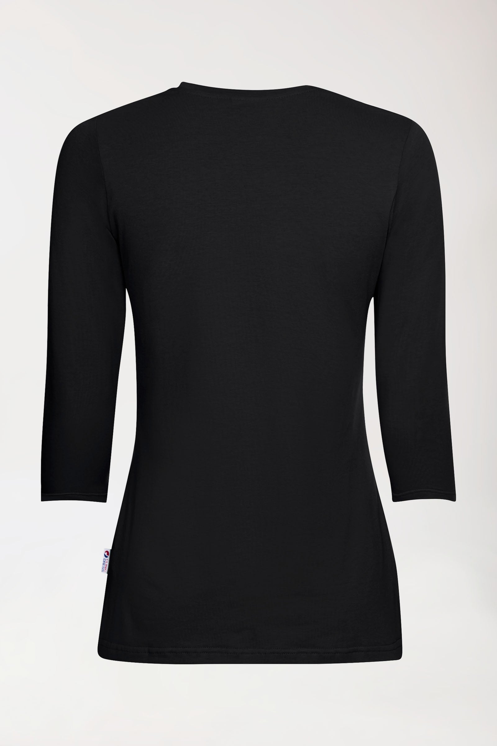 CORE Shirt Damen - 3/4 Arm schwarz, Rückansicht