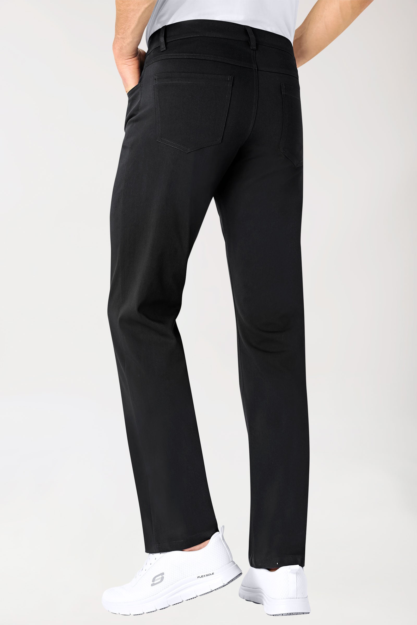 COMFY FLEX 5-Pocket Hose Herren - gerades Bein schwarz
