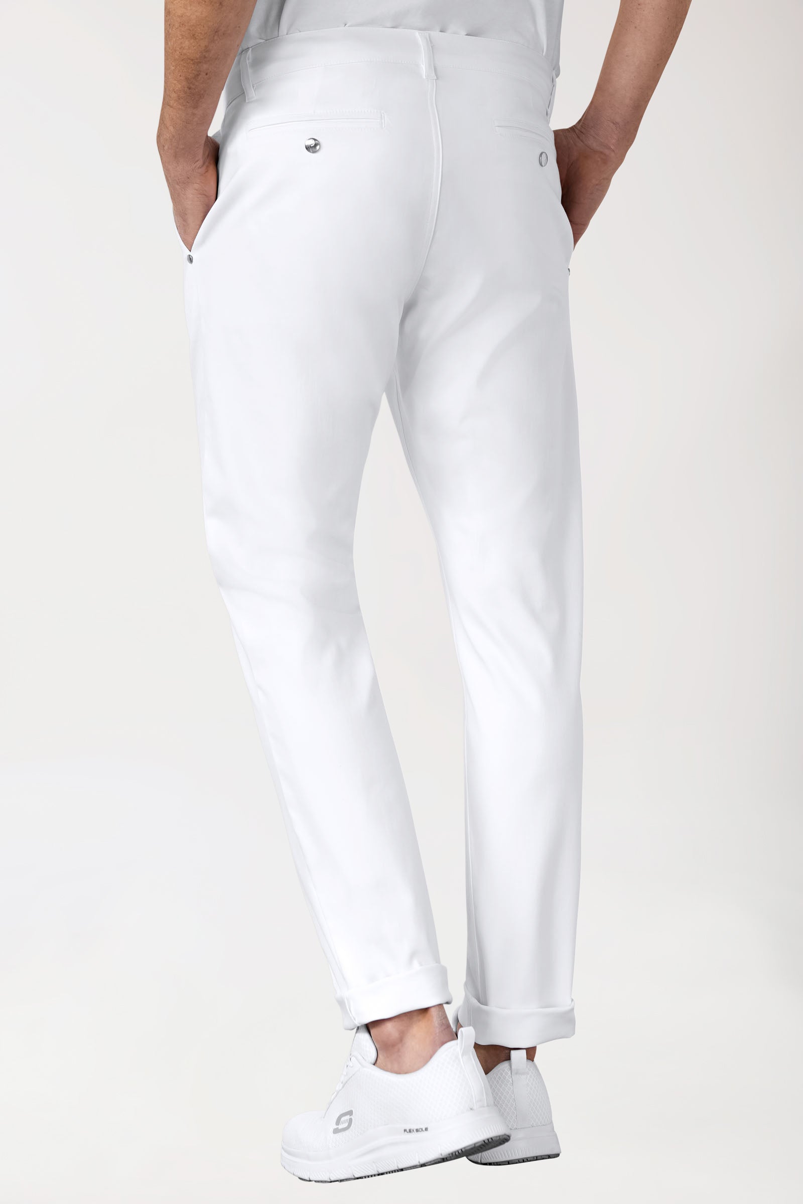COMFY FLEX Hose Herren - Chino Style weiß