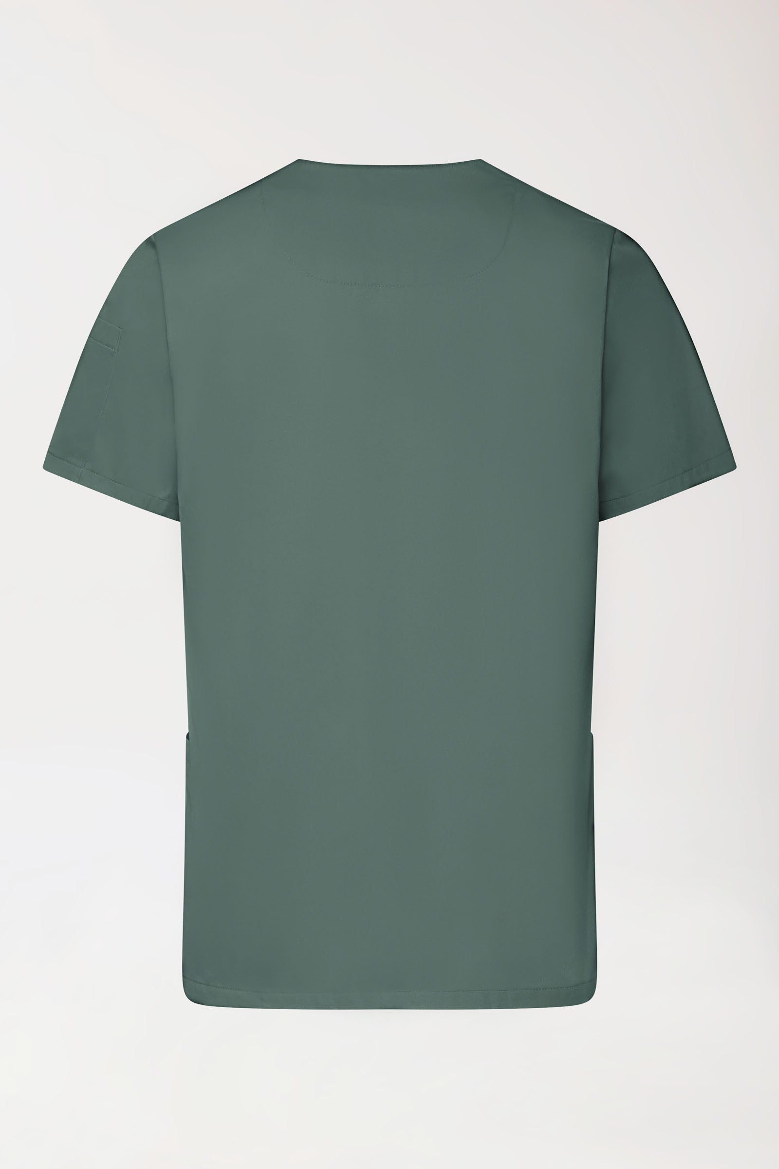 GREEN Stretch Schlupfkasack Herren - V-Ausschnitt dunkelgrün