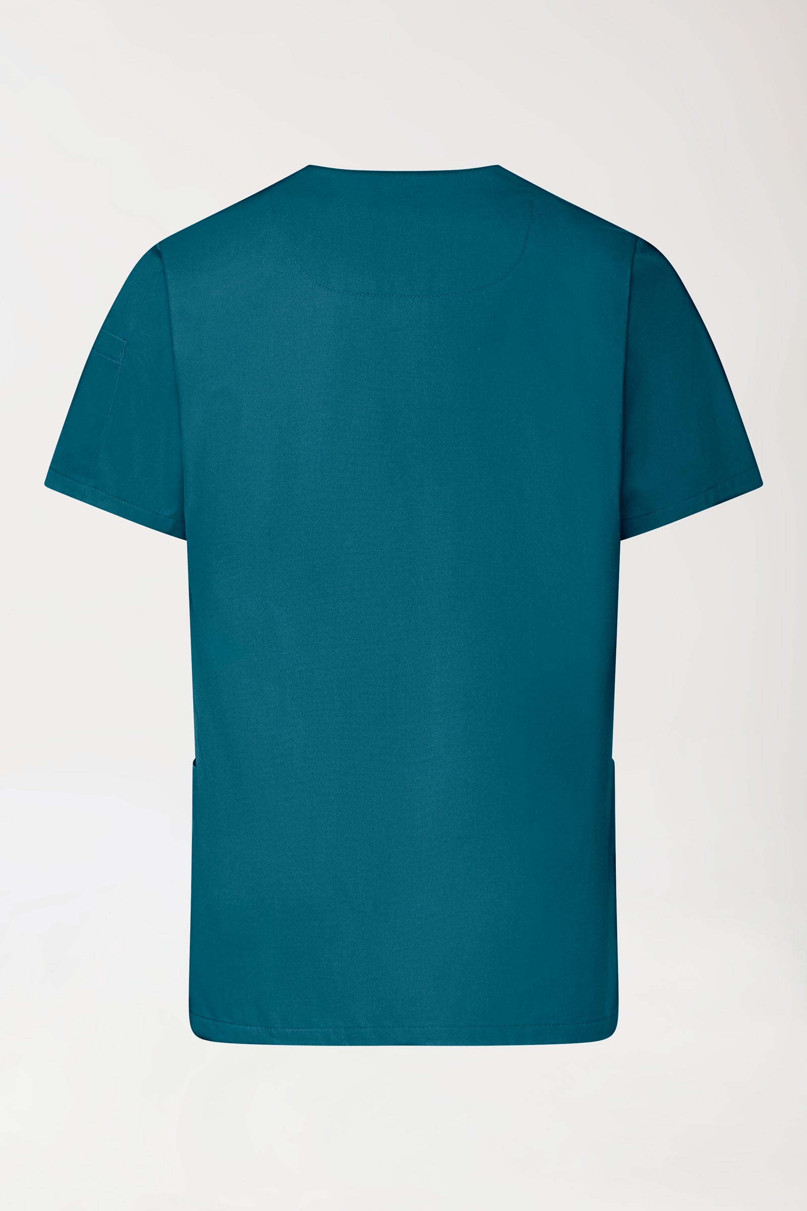 GREEN Stretch Schlupfkasack Herren - V-Ausschnitt petrol