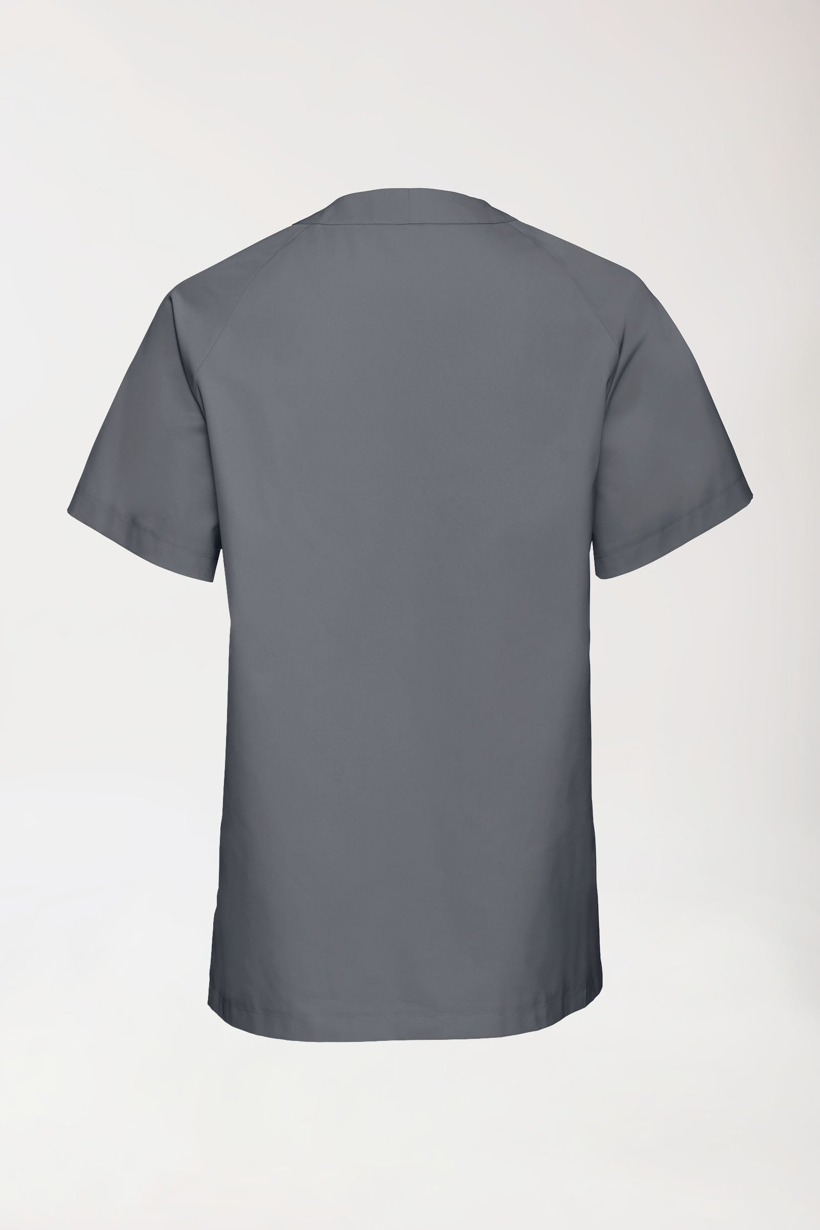 DER Kasack-Kasack Herren - V-Ausschnitt steingrau, Rückansicht