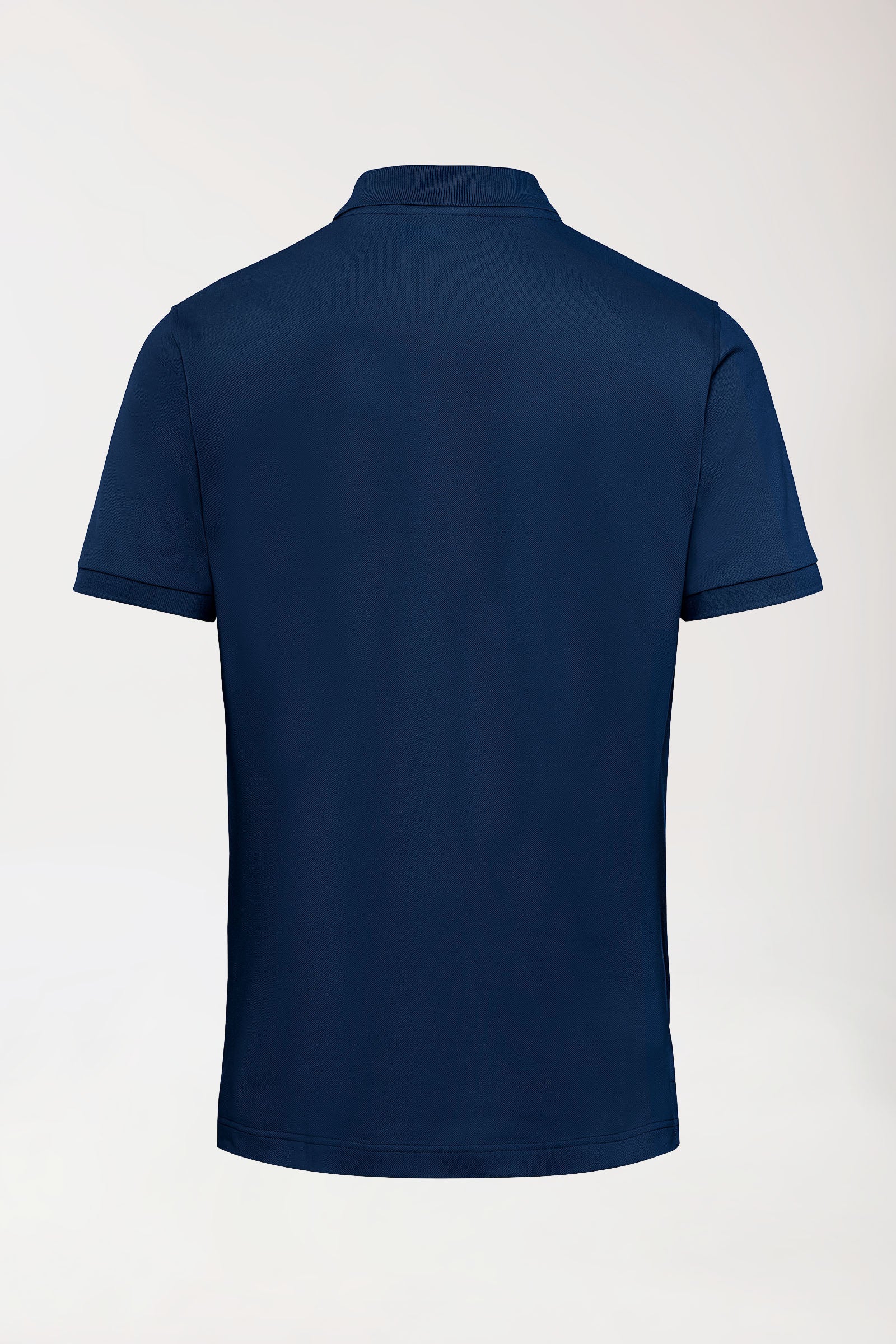 Stretch Shirt Herren - Polokragen navy, Rückansicht