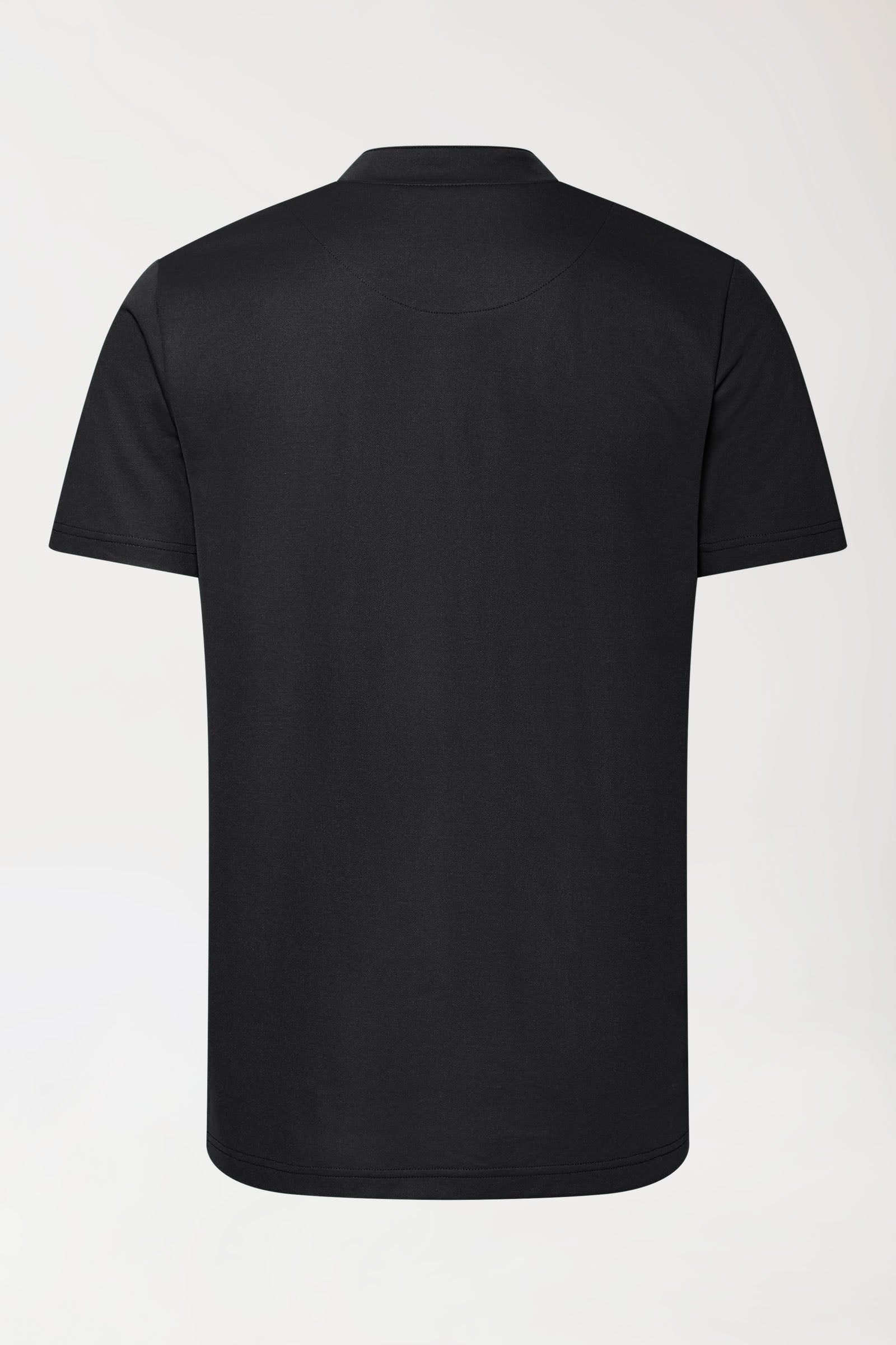 COMFY FLEX Stretch Shirt Herren - Stehkragen schwarz