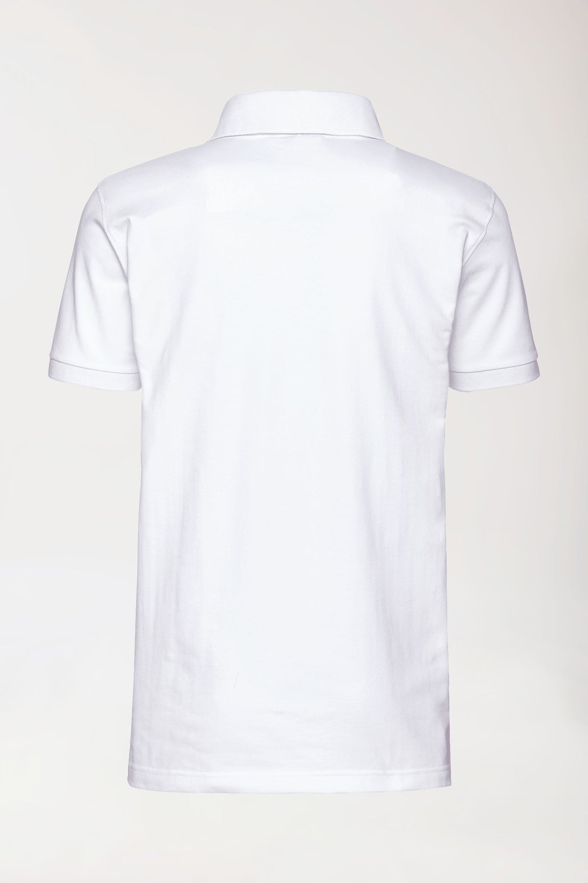 Stretch Shirt Herren - Polokragen weiß