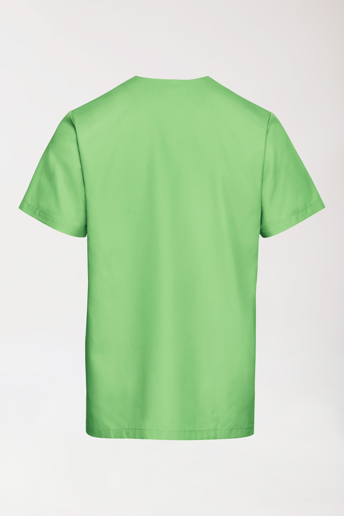 TENCEL™ Schlupfkasack Herren - V-Ausschnitt apfelgrün, Rückansicht