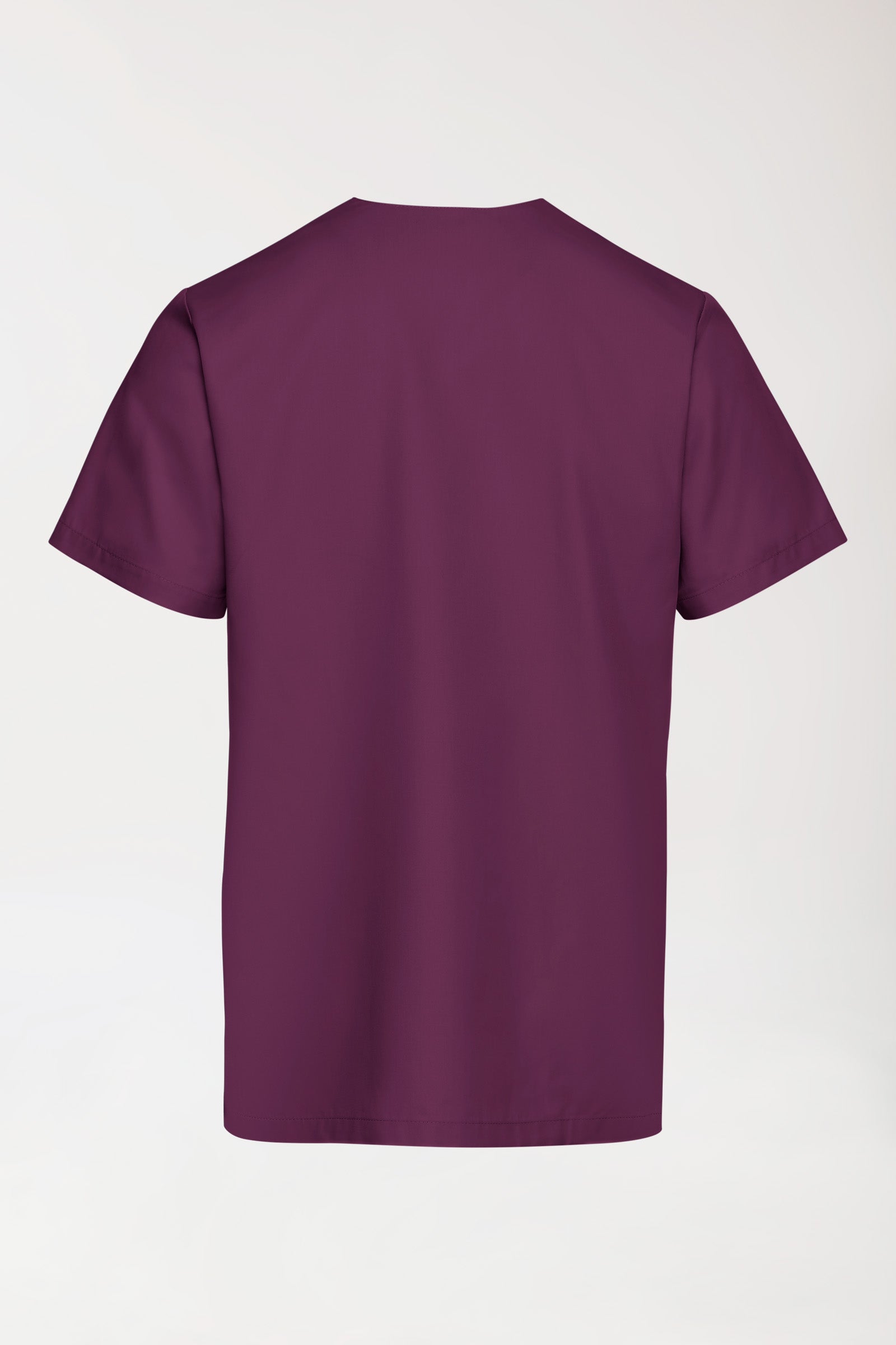 TENCEL™ Schlupfkasack Herren - V-Ausschnitt black berry, Rückansicht