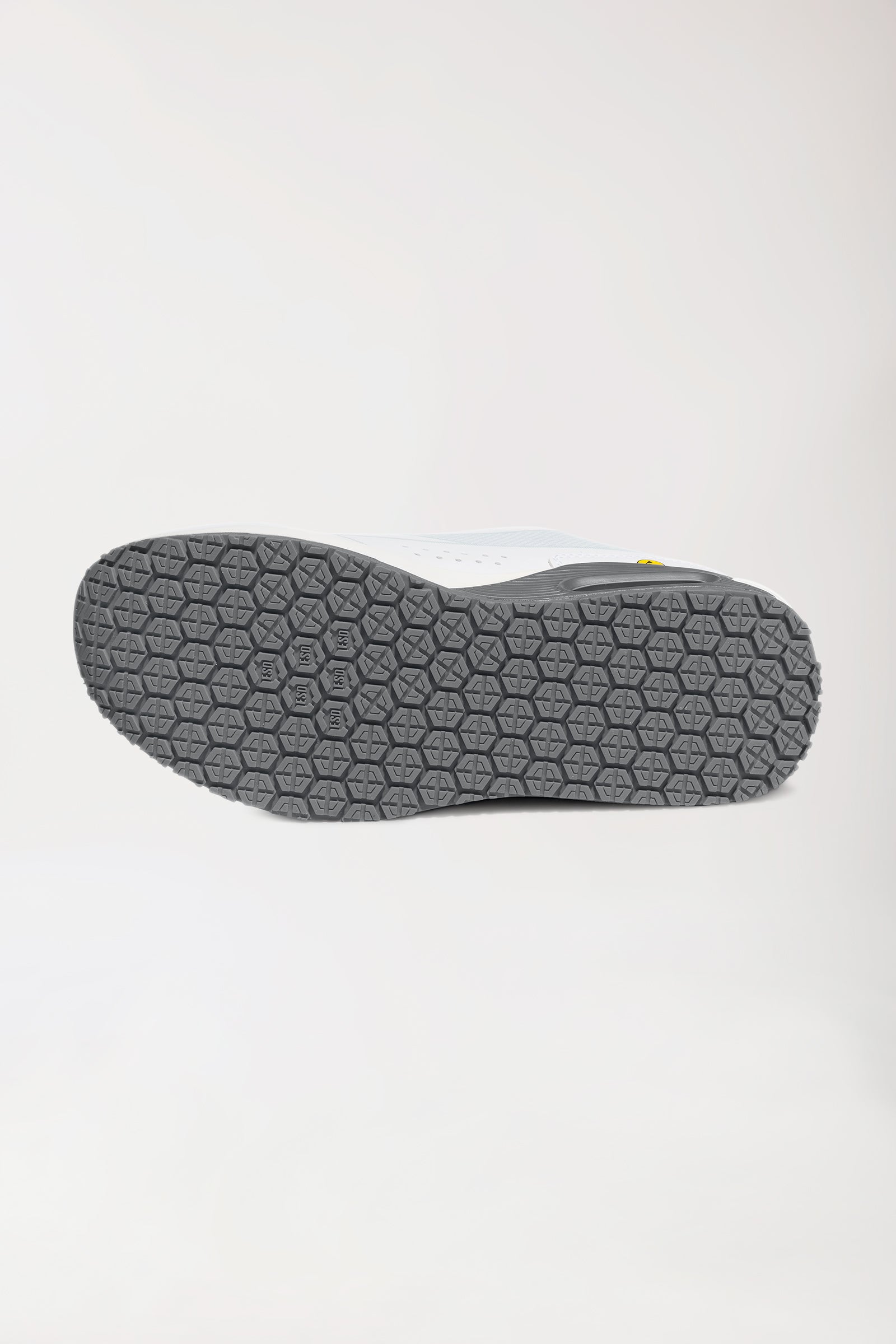 Damen Berufsschuh weiß/grau, Rückansicht