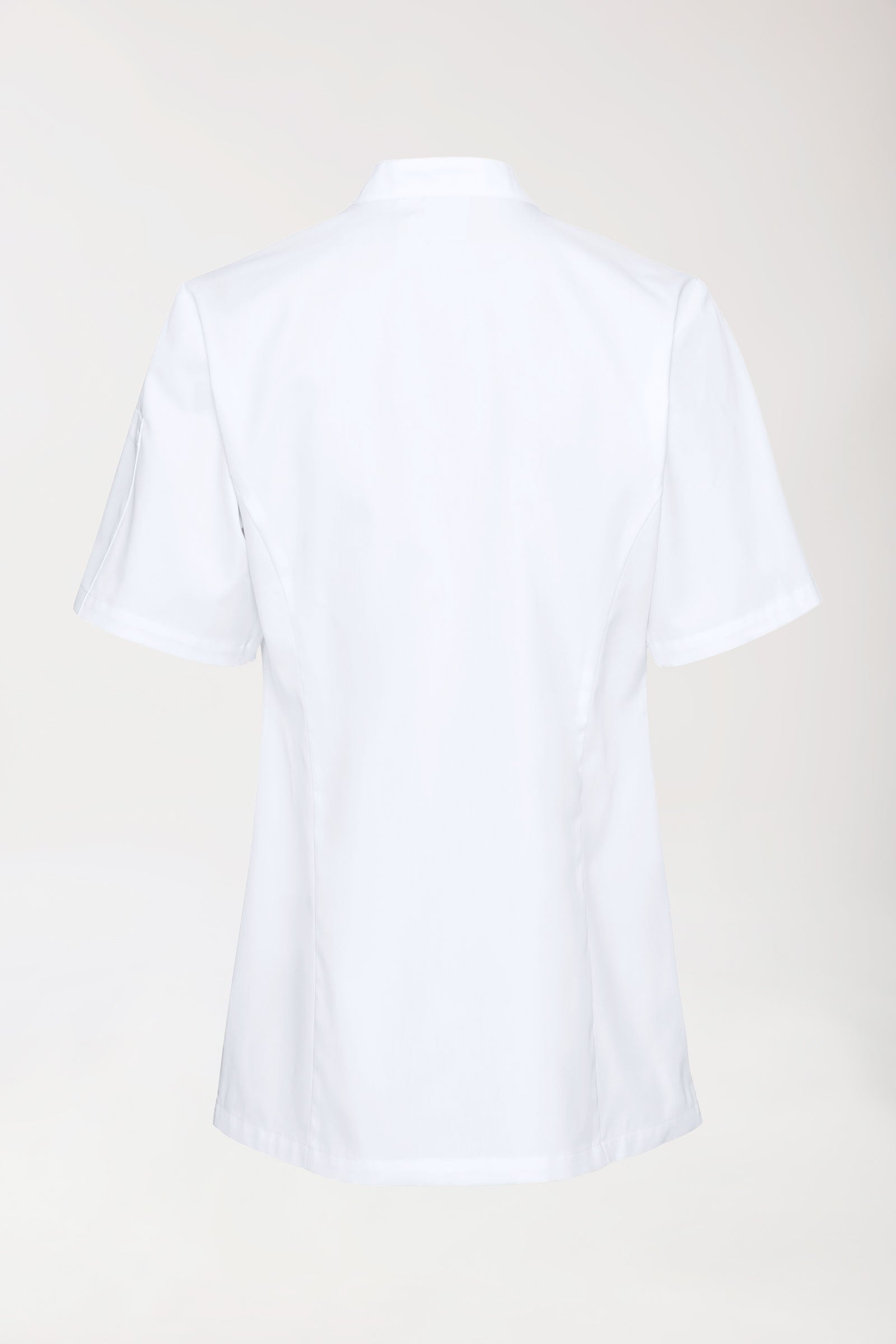 Gastro Kochjacke Damen - 1/2 Arm weiß, Rückansicht