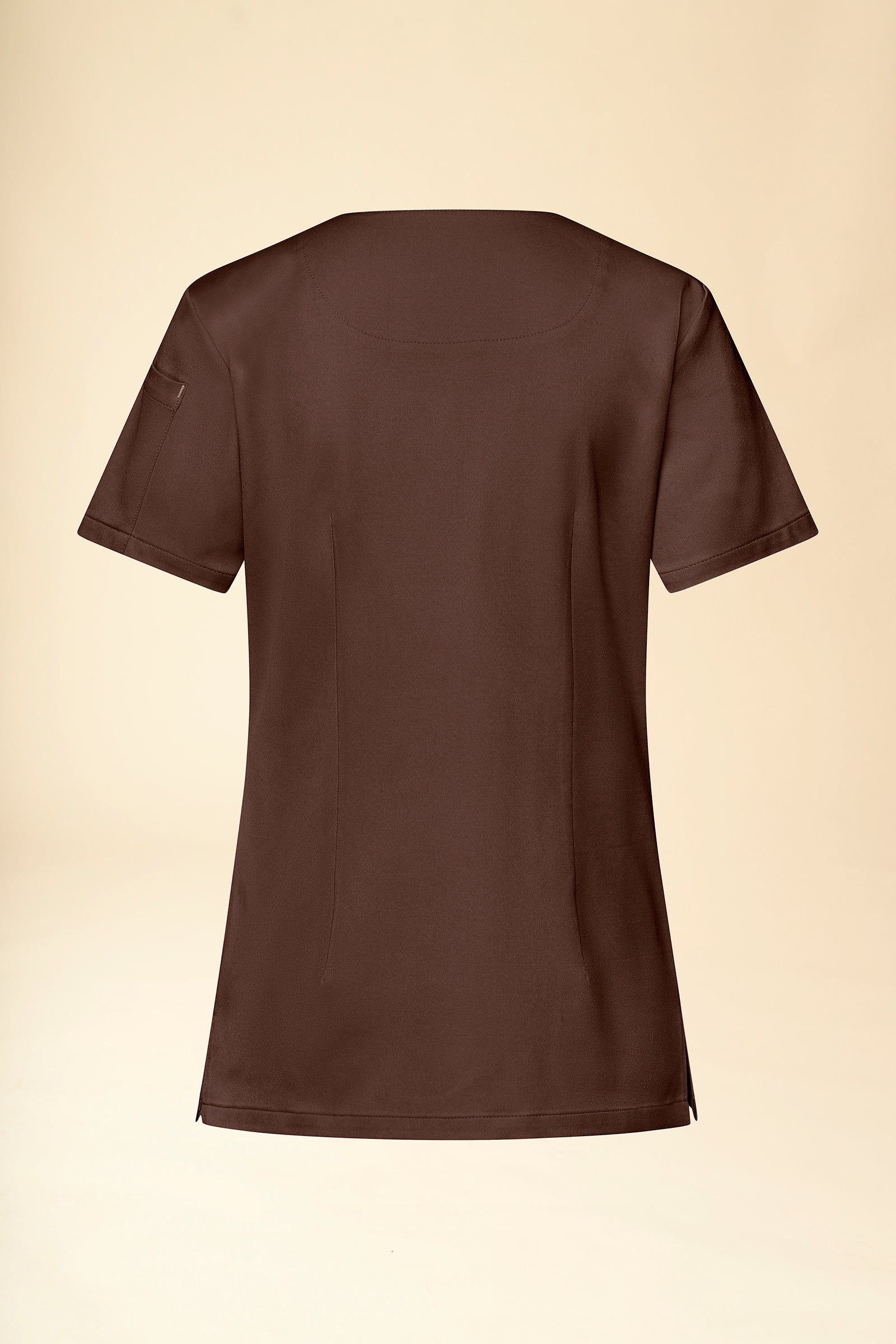 KAERE Schlupfkasack Damen - V-Ausschnitt coffee, Rückansicht