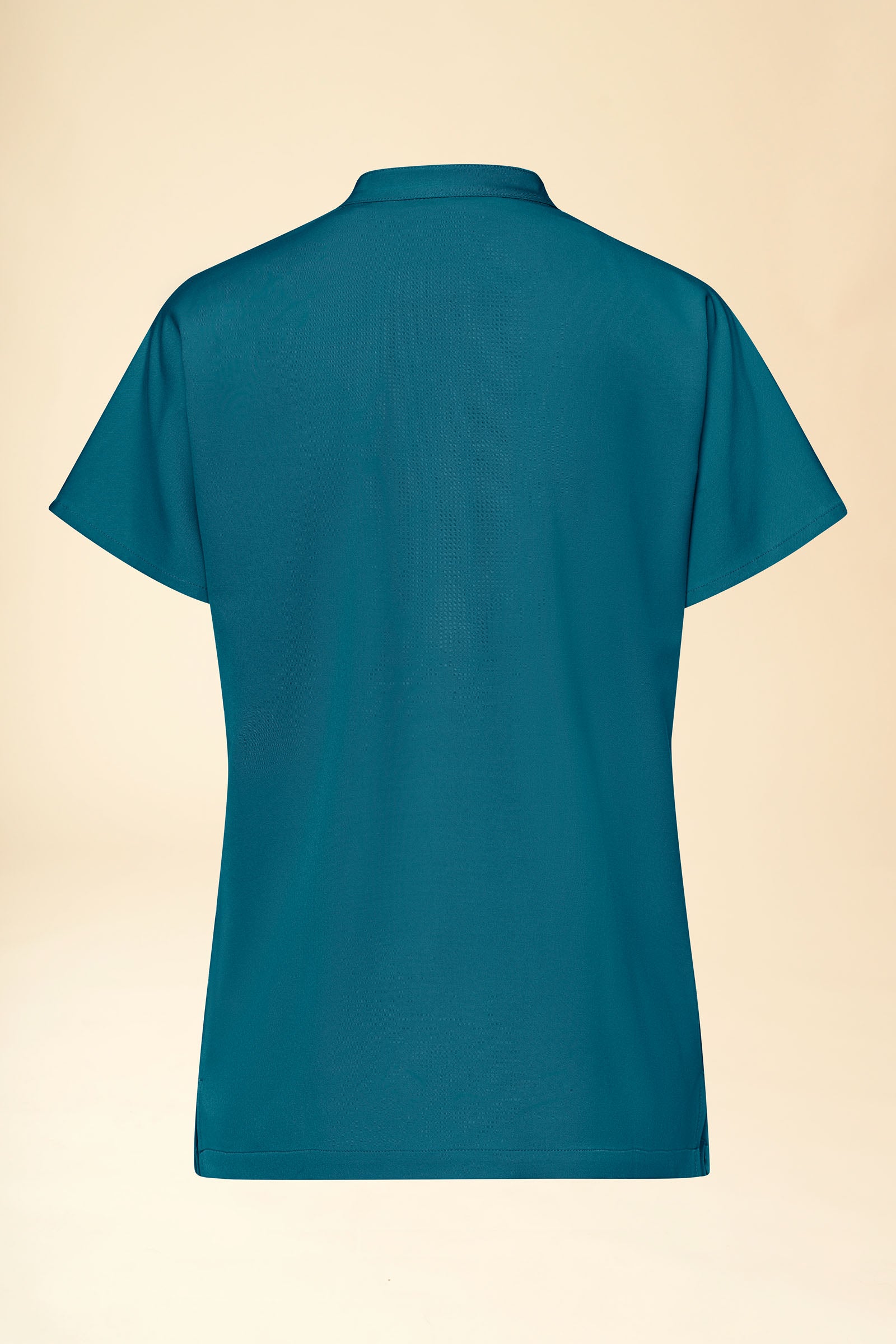 KAERE Schlupfkasack Damen - Stehkragen petrol, Rückansicht