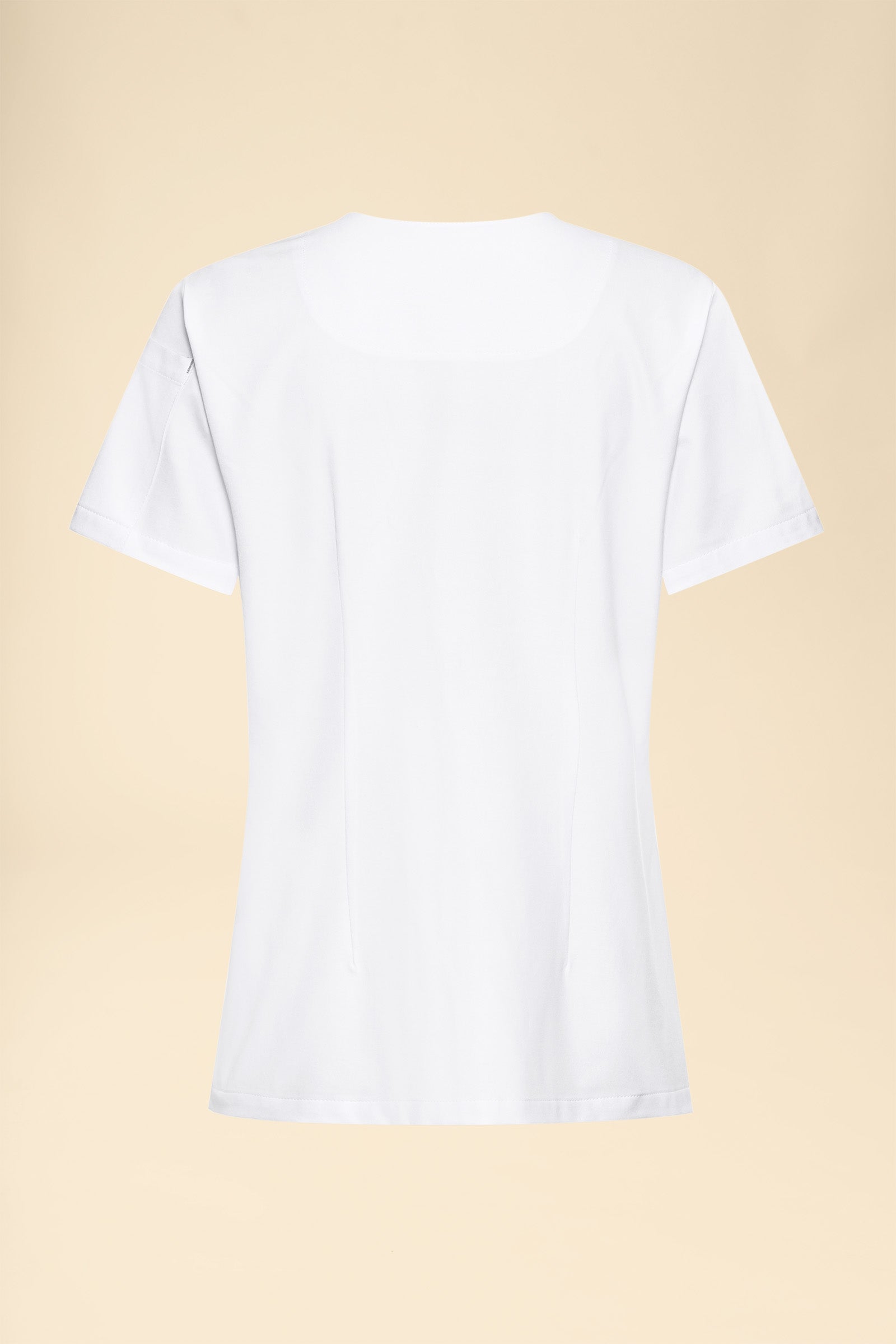 KAERE Schlupfkasack Damen - V-Ausschnitt weiß, Rückansicht