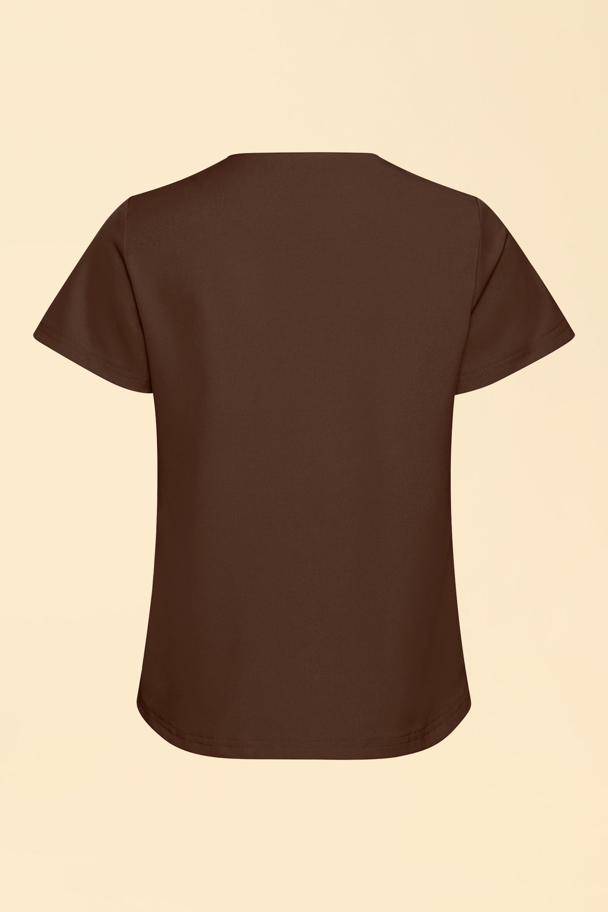 KAERE Shirt Damen - Rundhalsausschnitt coffee, Rückansicht