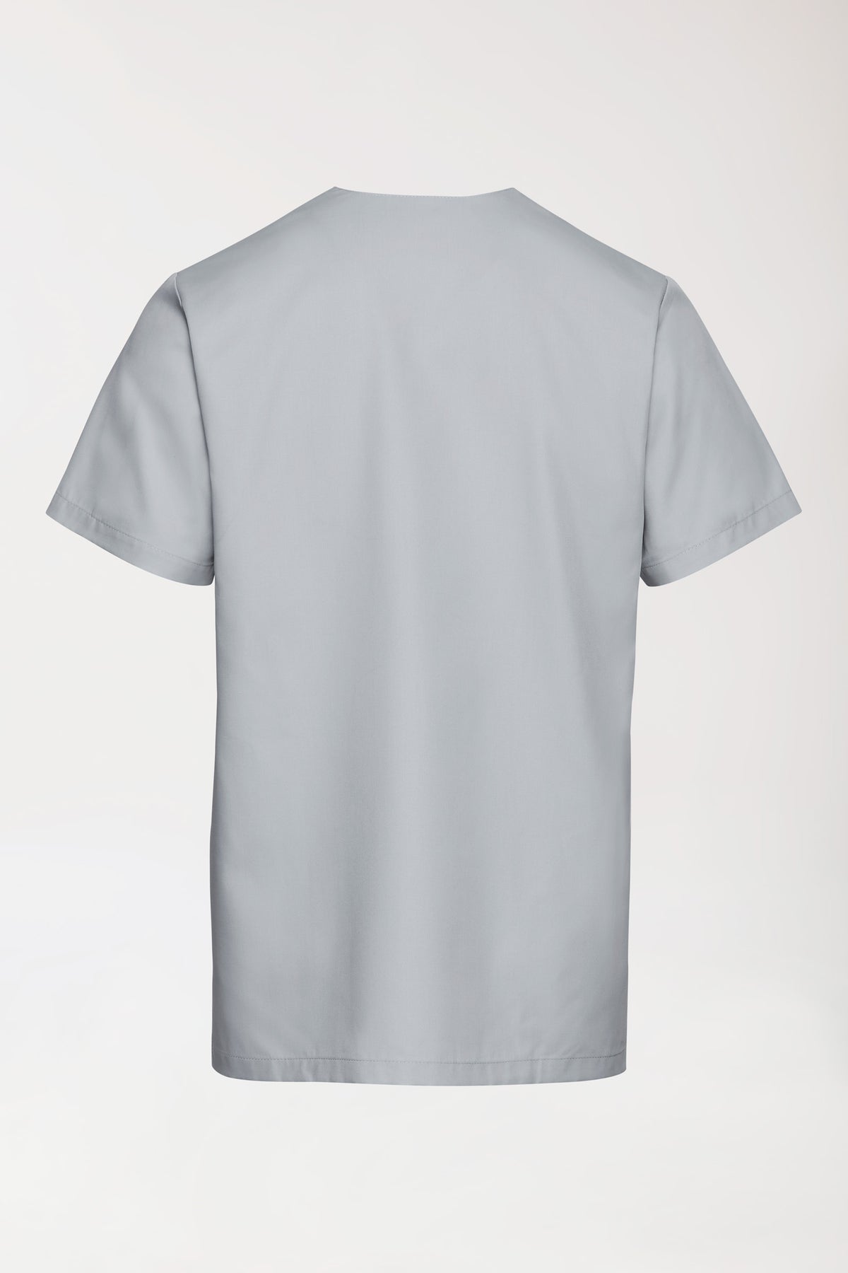 TENCEL™ Schlupfkasack Herren - V-Ausschnitt perlgrau, Rückansicht