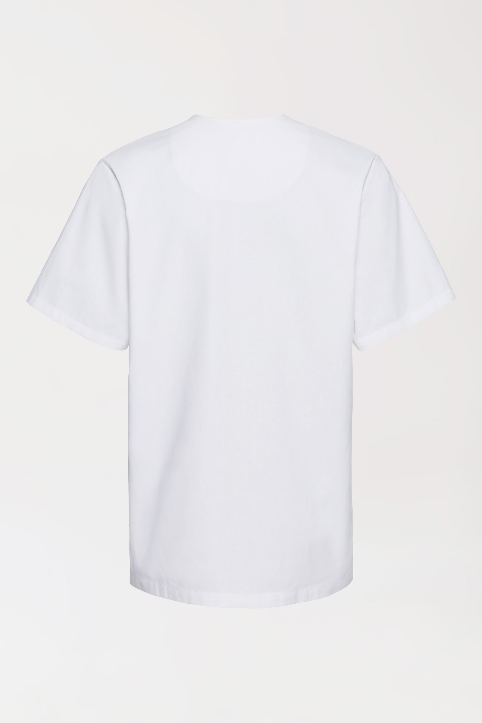 Baumwolle Schlupfkasack Unisex - Doppelpack weiß, Rückansicht