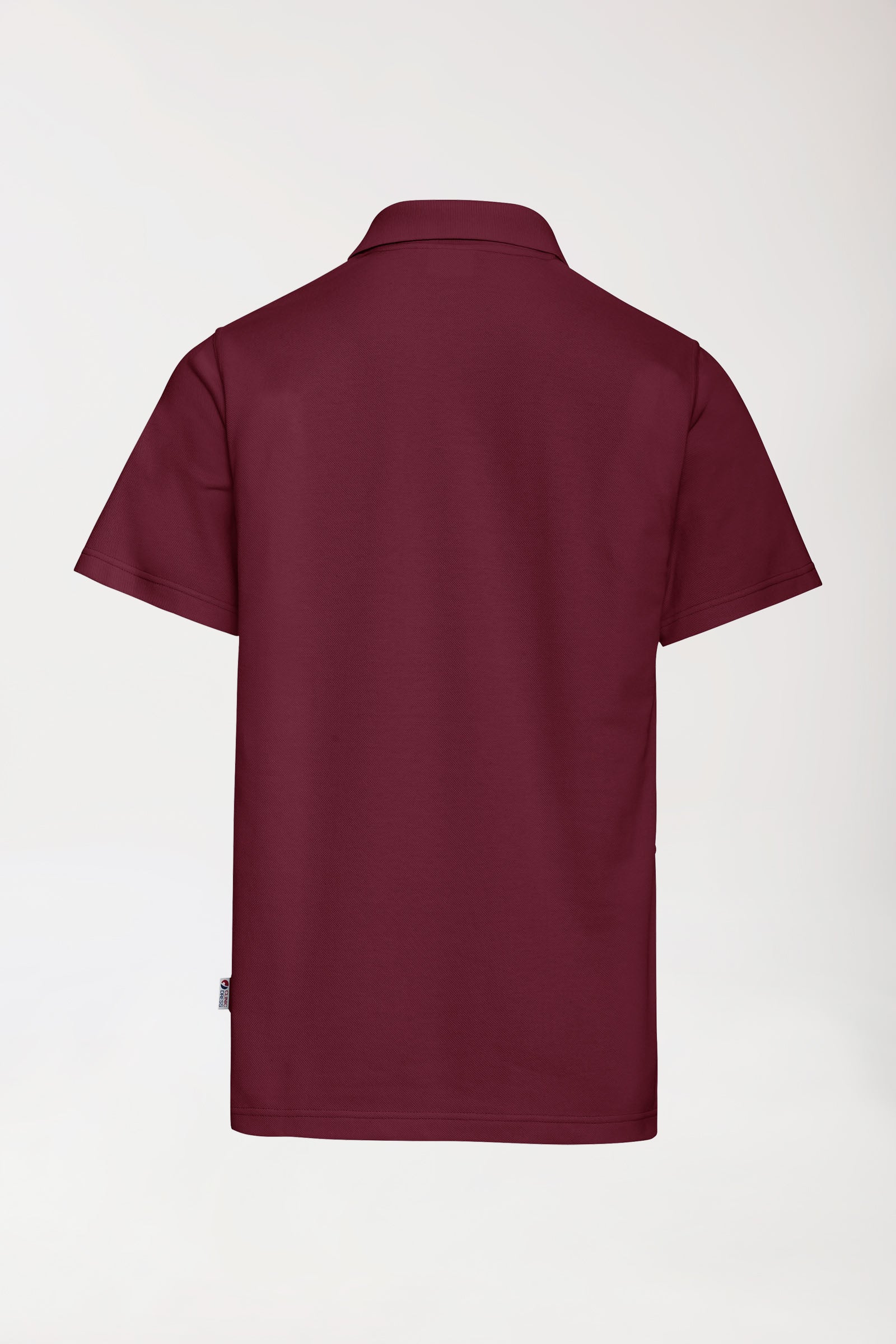 CORE Shirt Unisex - Polokragen bordeaux, Rückansicht
