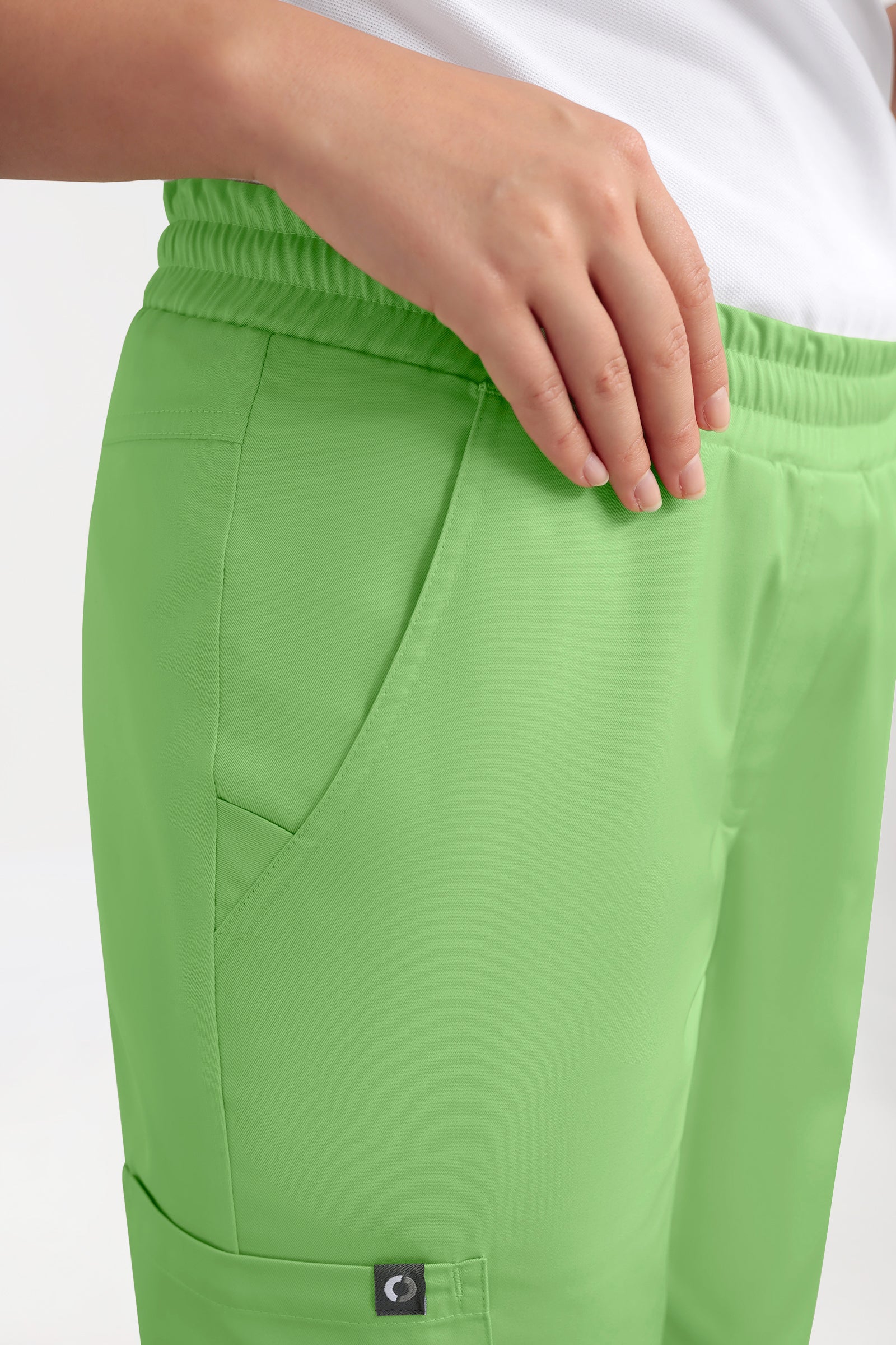 CORE Cargohose Damen - Jogpants Style apfelgrün