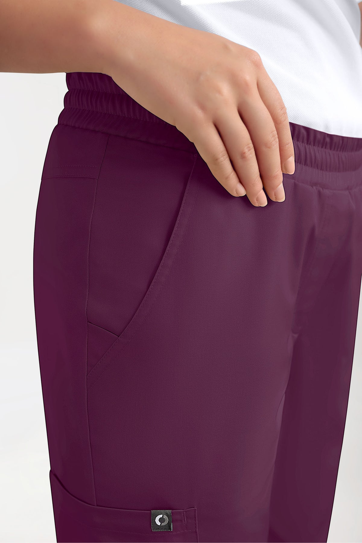 GREEN Stretch Hose Damen - Jogpants Style pflaume