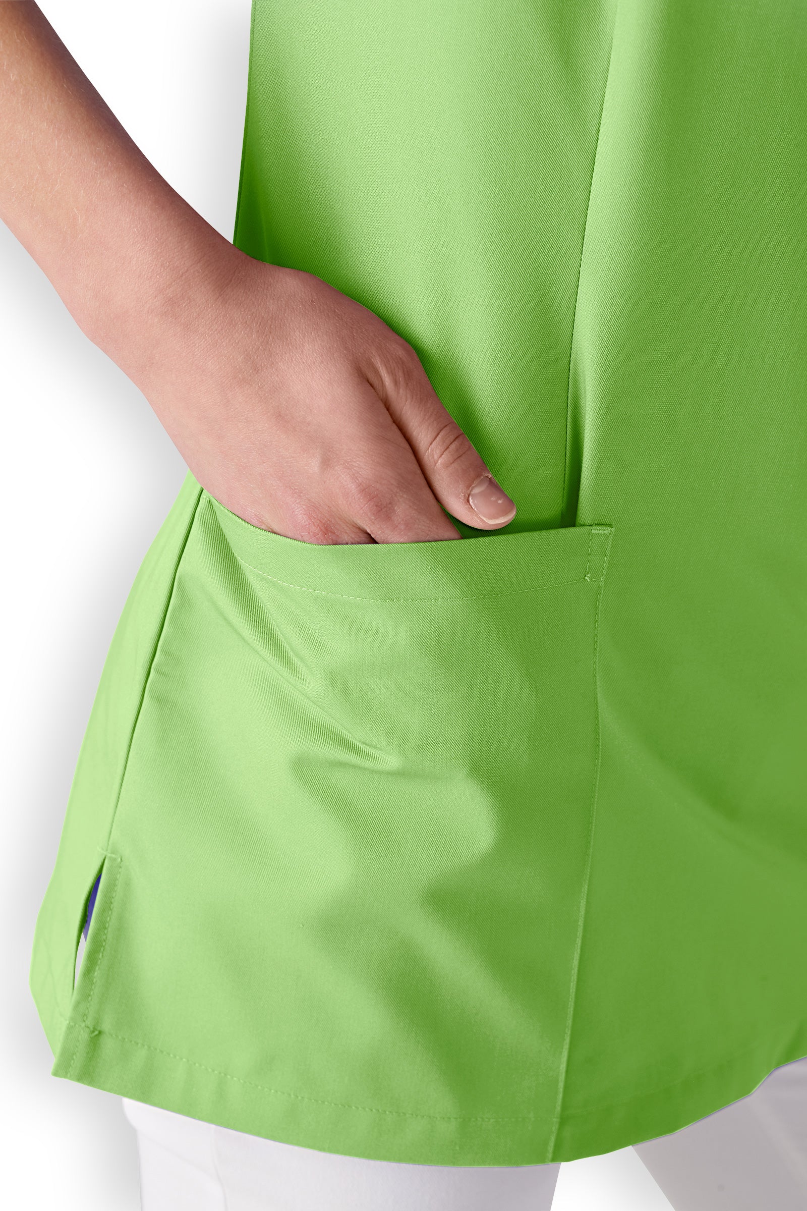 Schlupfkasack Damen Apfelgrün 2 Taschen