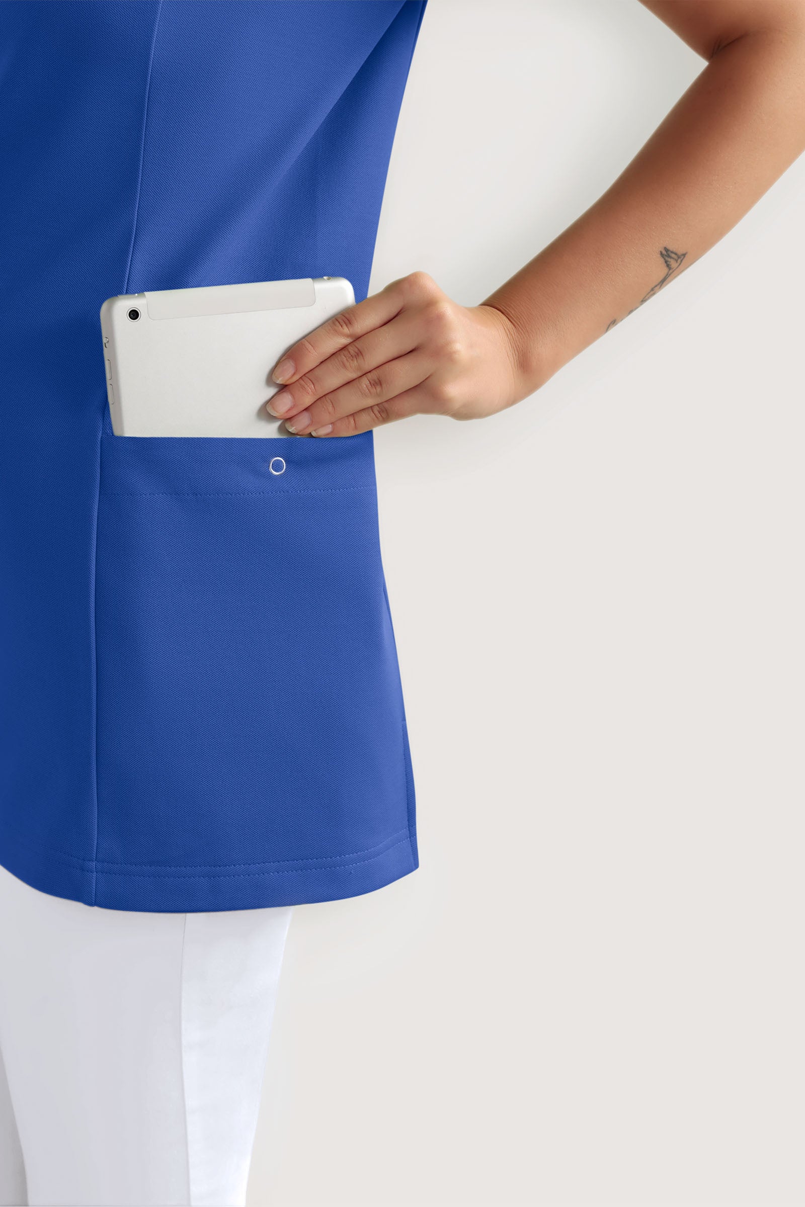 COMFY FLEX Stretch Schlupfkasack Damen - Herzausschnitt königsblau