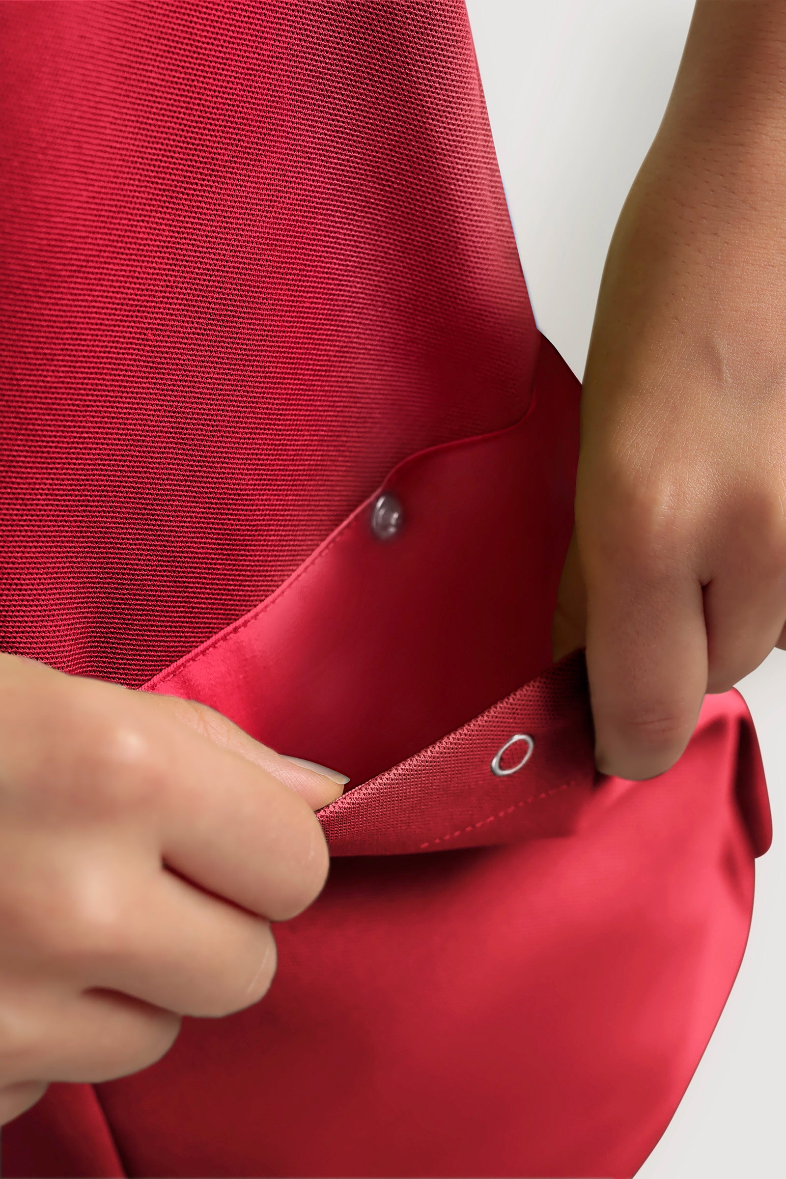 COMFY FLEX Stretch Schlupfkasack Damen - Herzausschnitt rot