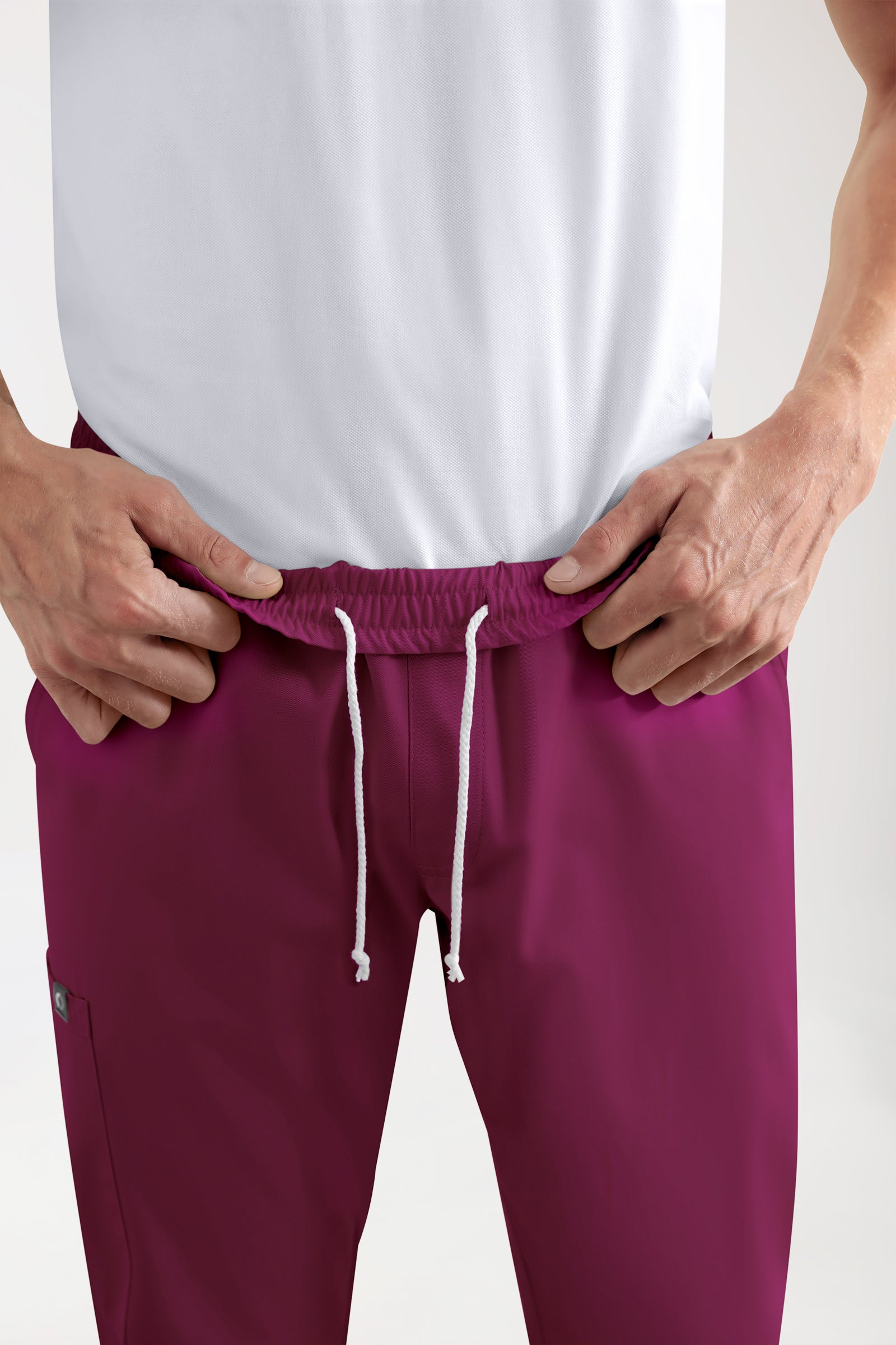CORE Cargohose Herren - Jogpants Style berry