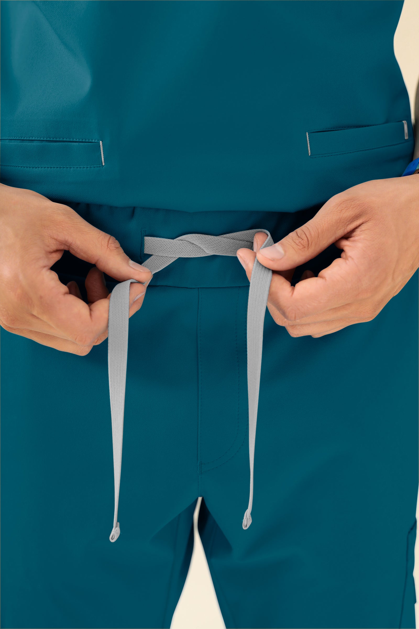 KAERE Hose Herren - Saumbündchen Kurzgr. mit Beintaschen petrol