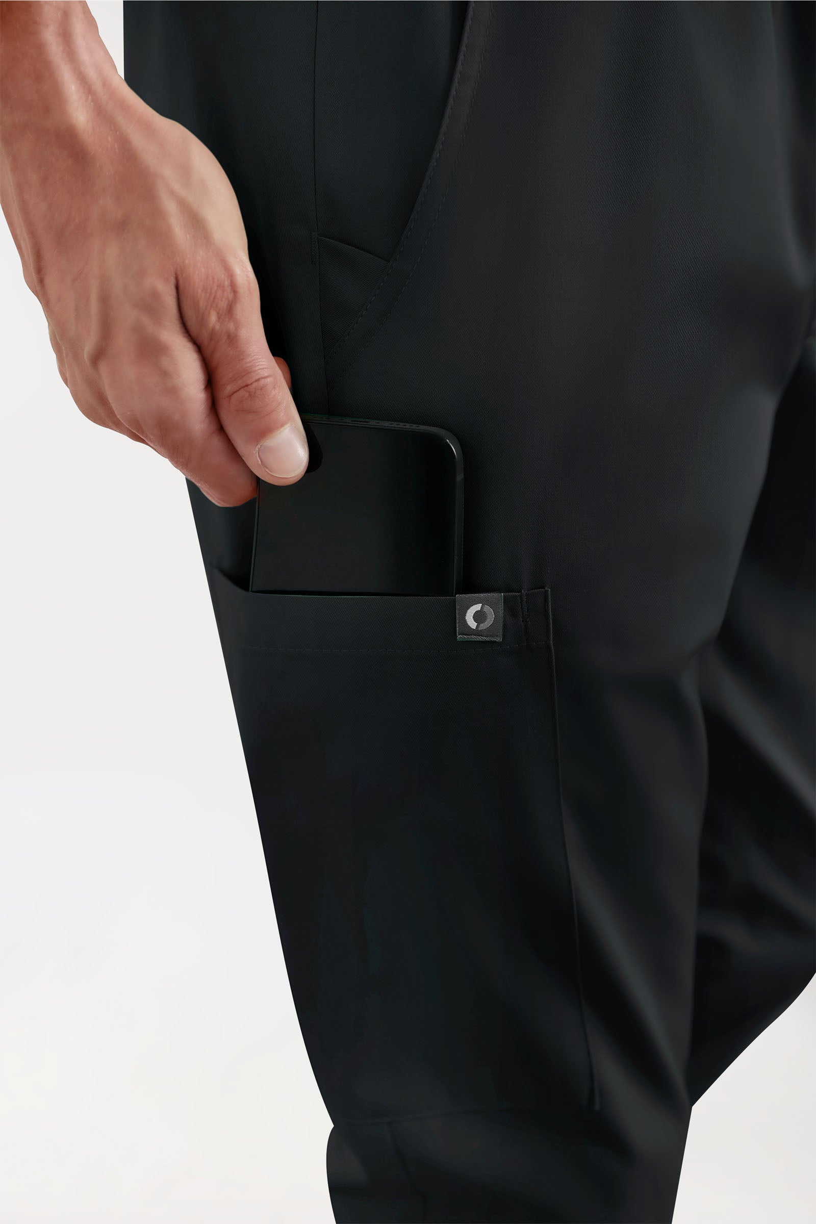 GREEN Stretch Hose Herren - Jogpants Style schwarz