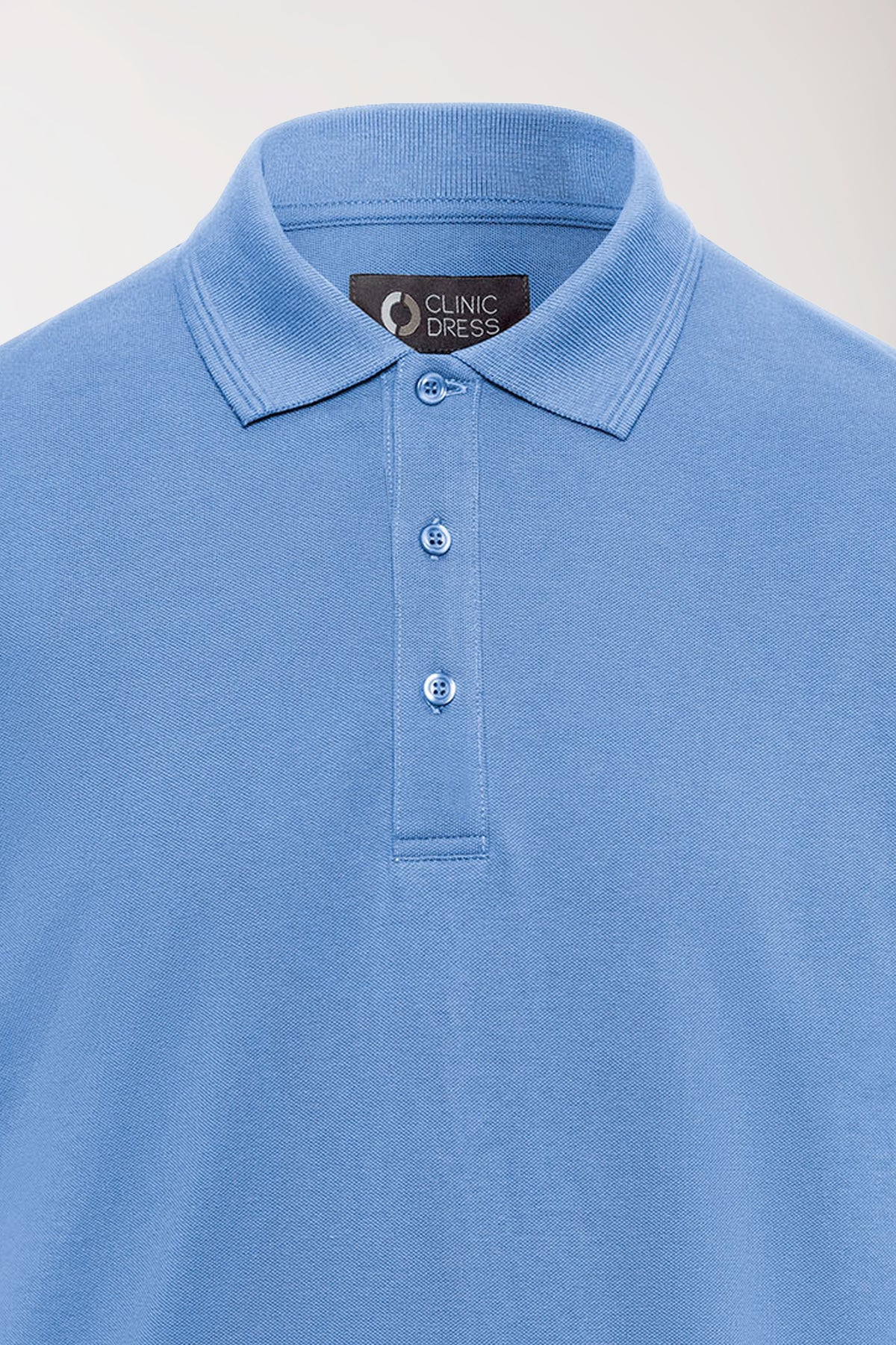 COMFY FLEX Stretch Shirt Herren - Polokragen himmelblau