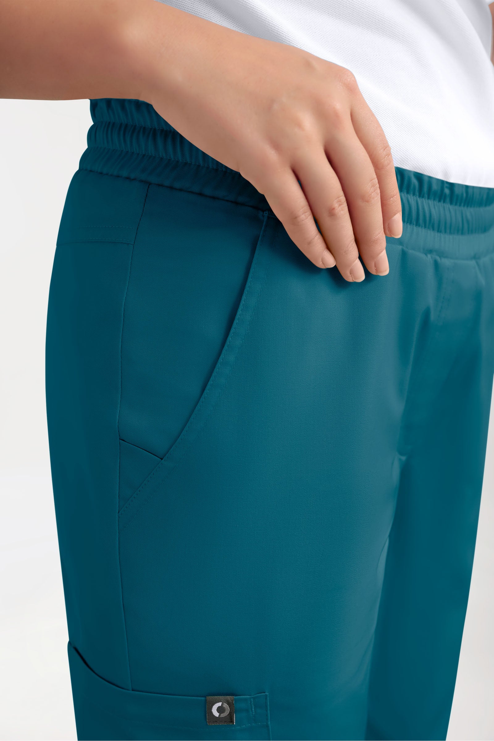 GREEN Stretch Hose Damen - Jogpants Style petrol