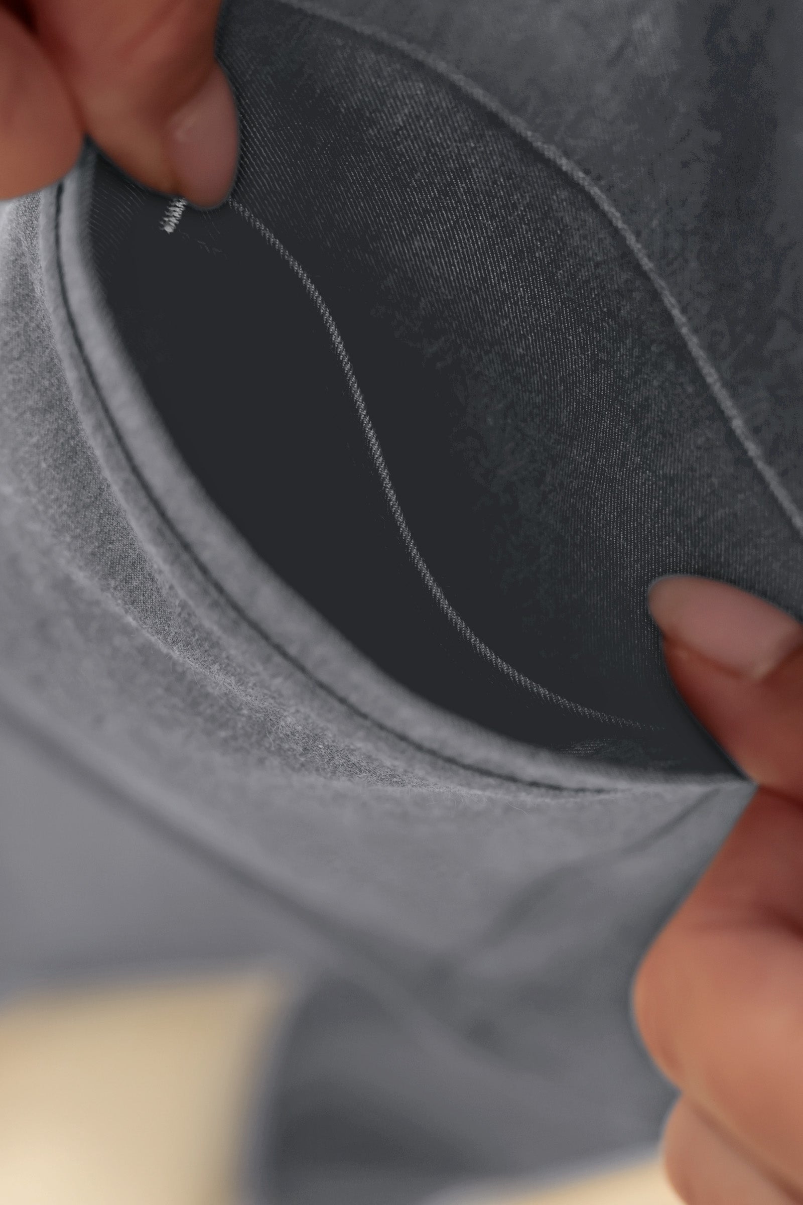 KAERE Kasack Damen - durchgeknöpft dunkelgrau melange